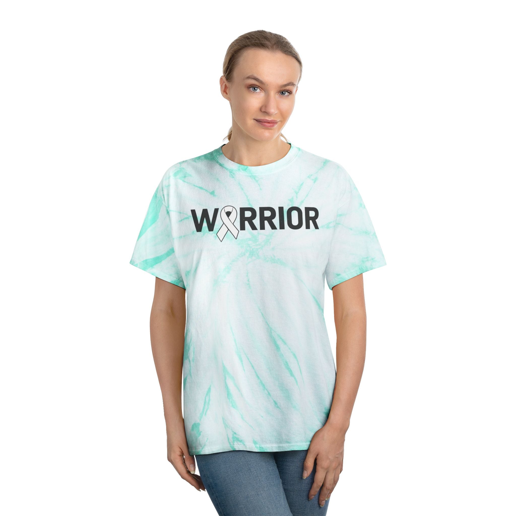 White Ribbon Warrior Tie-Dye Cyclone Tee