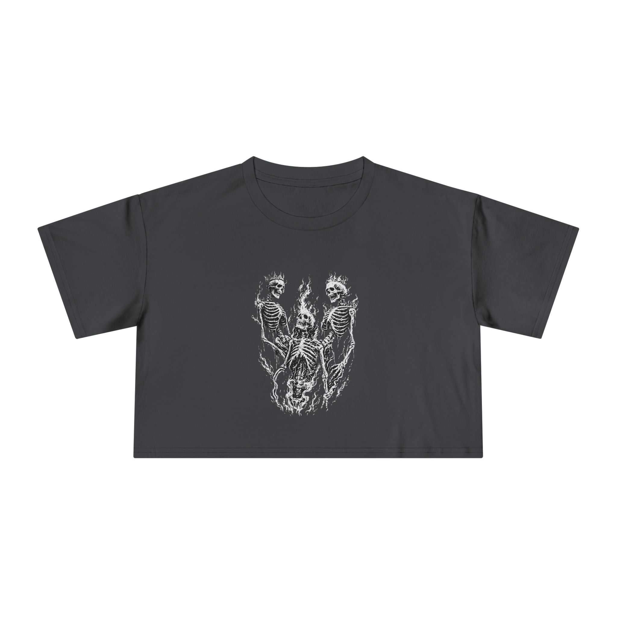 Crop Tee – Skeletons