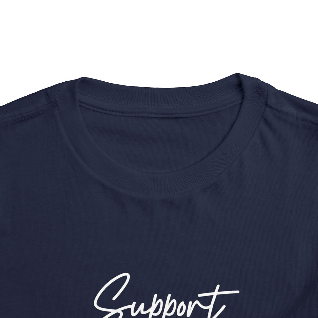 White Ribbon Support Toddler Tee
