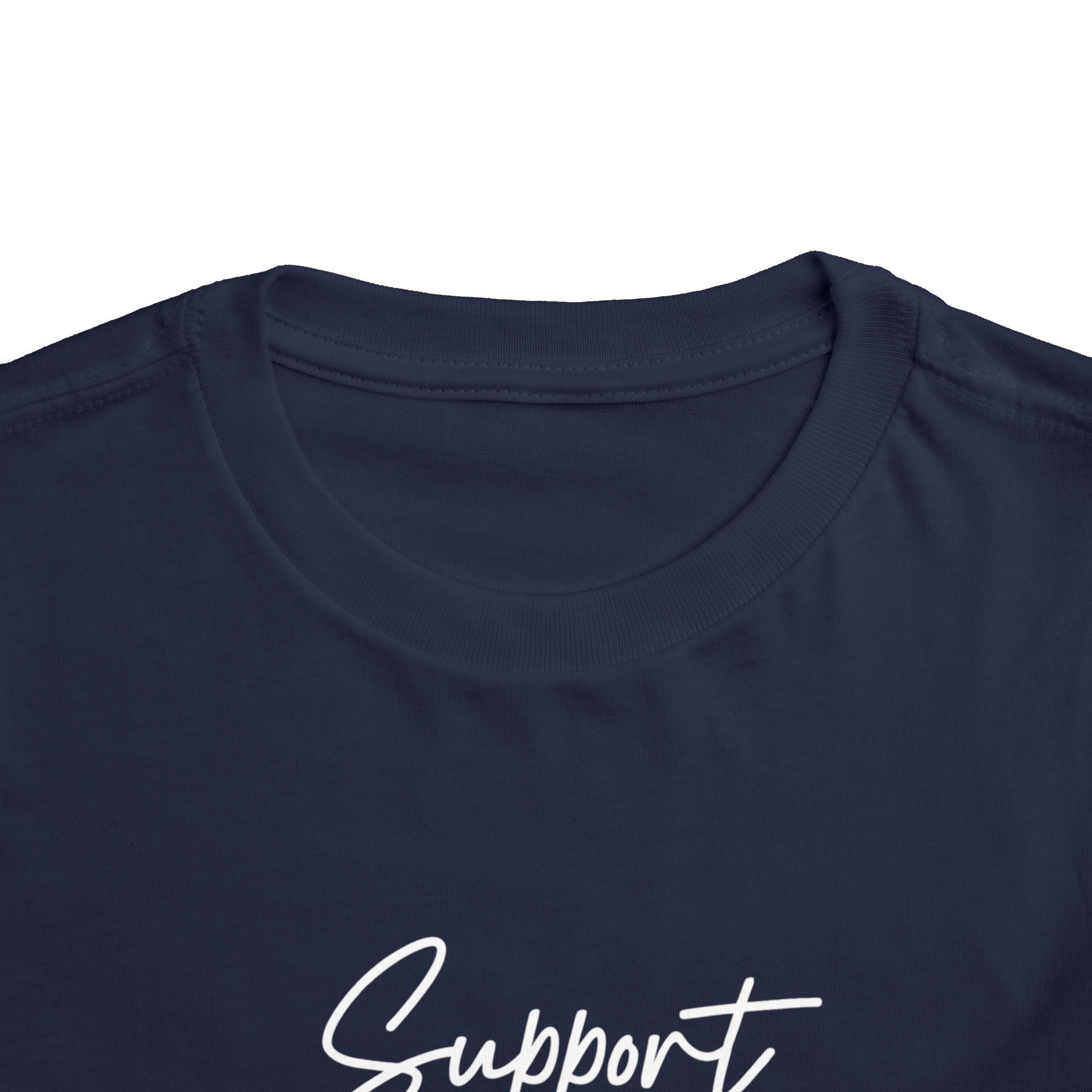 White Ribbon Support Toddler Tee