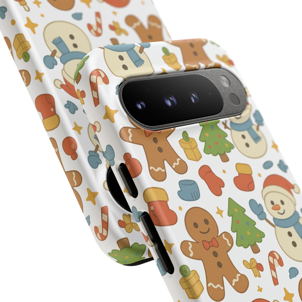 Cute Gingerbread/ Snowmen Christmas Phone Case