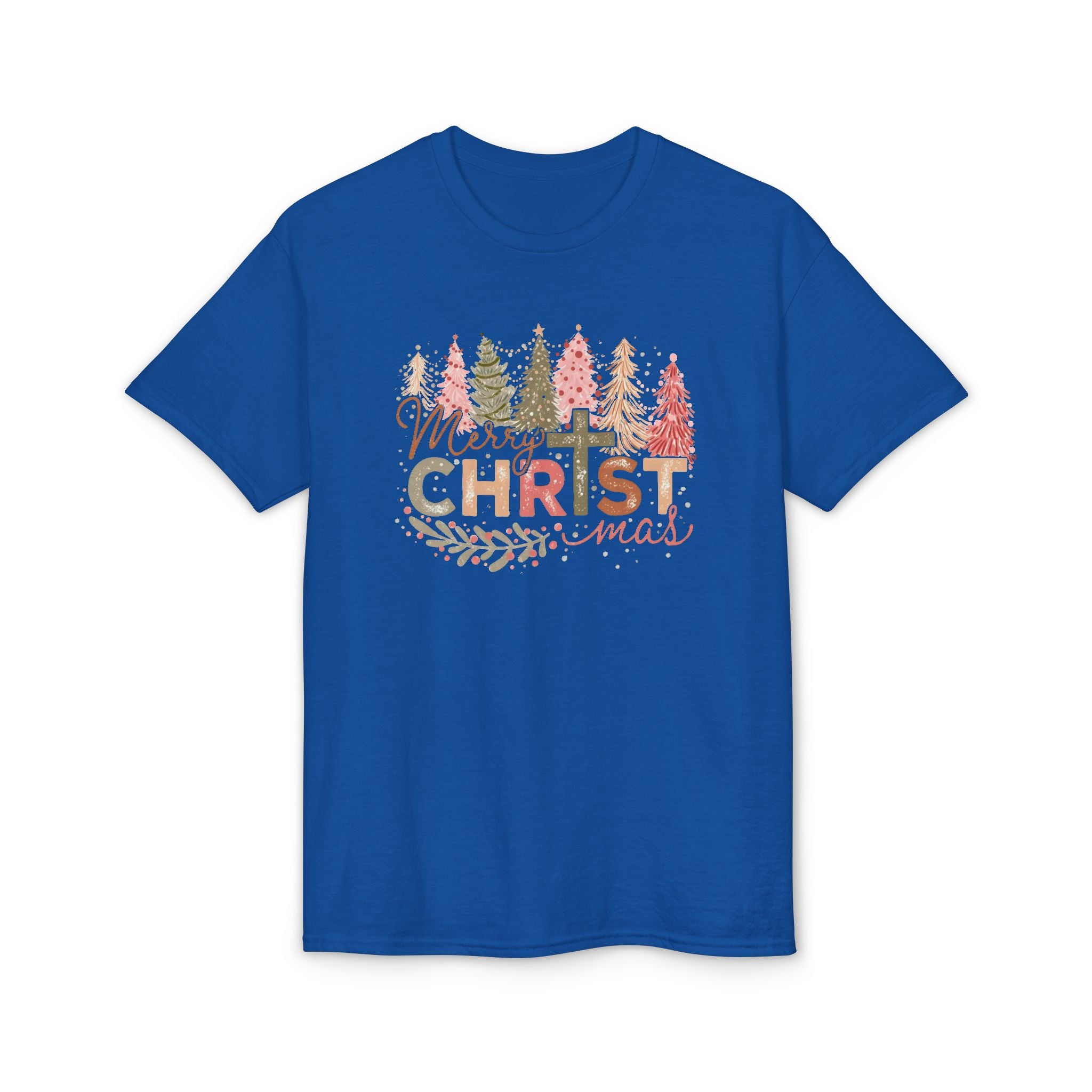 Merry Christmas Cross Gildan unisex T-Shirt
