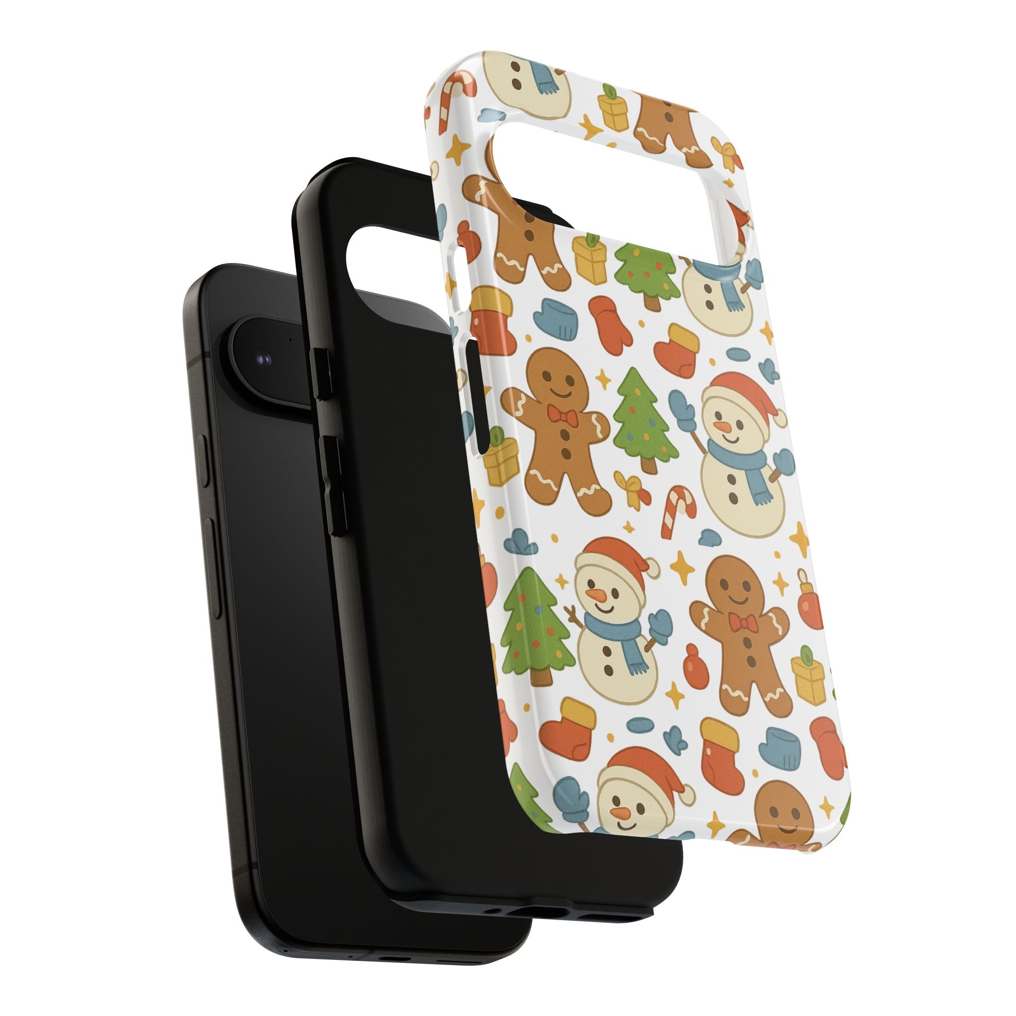 Cute Gingerbread/ Snowmen Christmas Phone Case