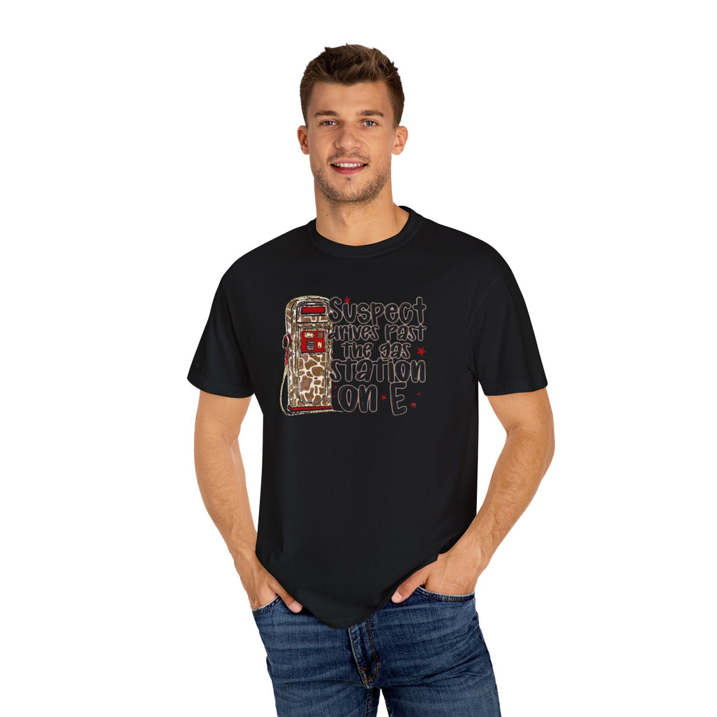 Suspect Drives on E Unisex T-Shirt