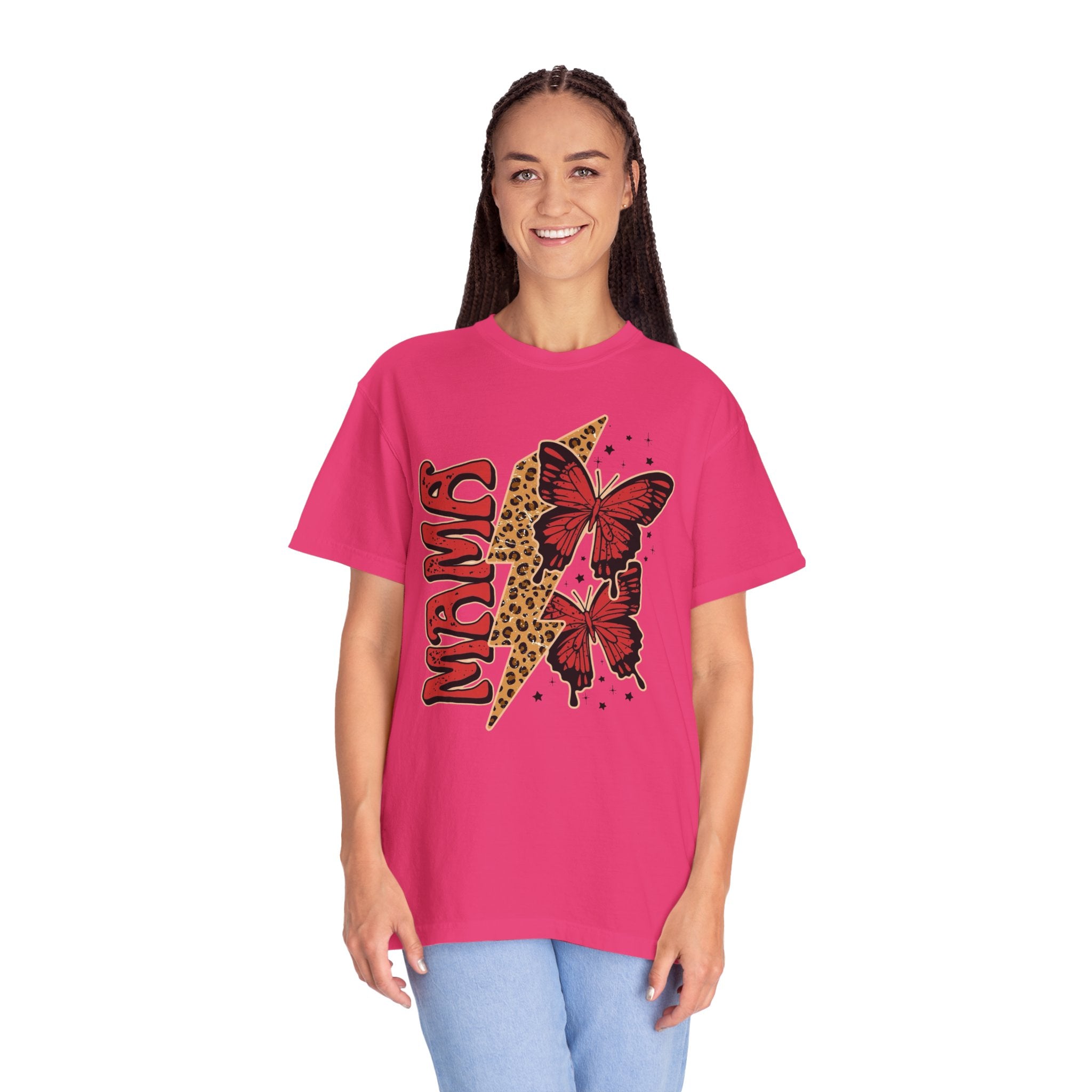 Cheetah Butterfly Mama Unisex T-Shirt