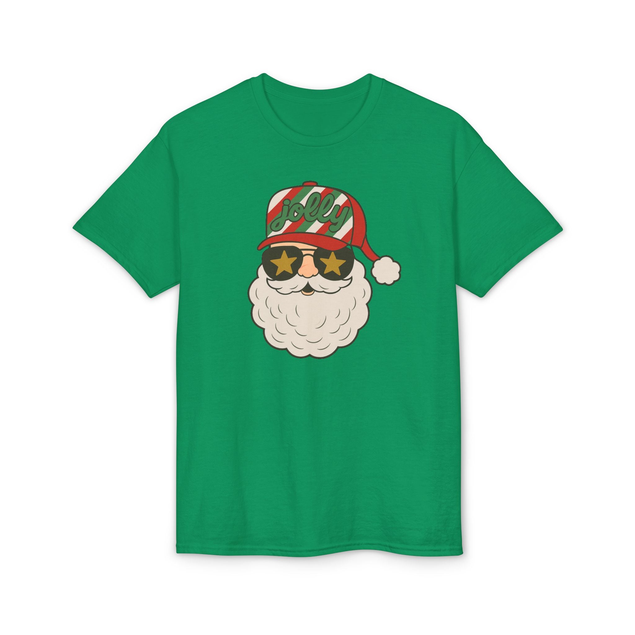 Striped Jolly Santa Gildan unisex T-Shirt