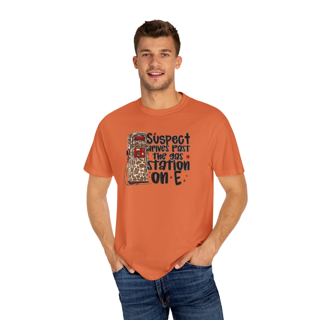 Suspect Drives on E Unisex T-Shirt
