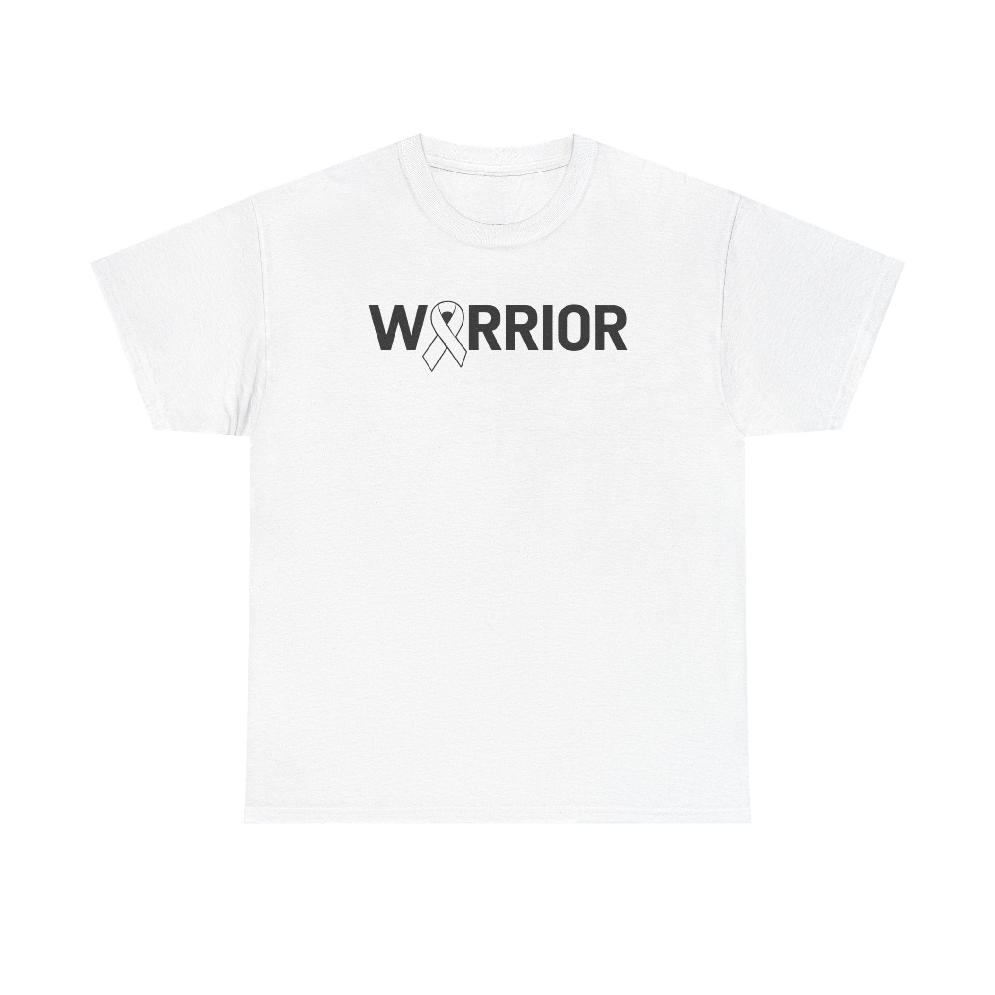 White Ribbon Warrior Unisex Gildan T-Shirt