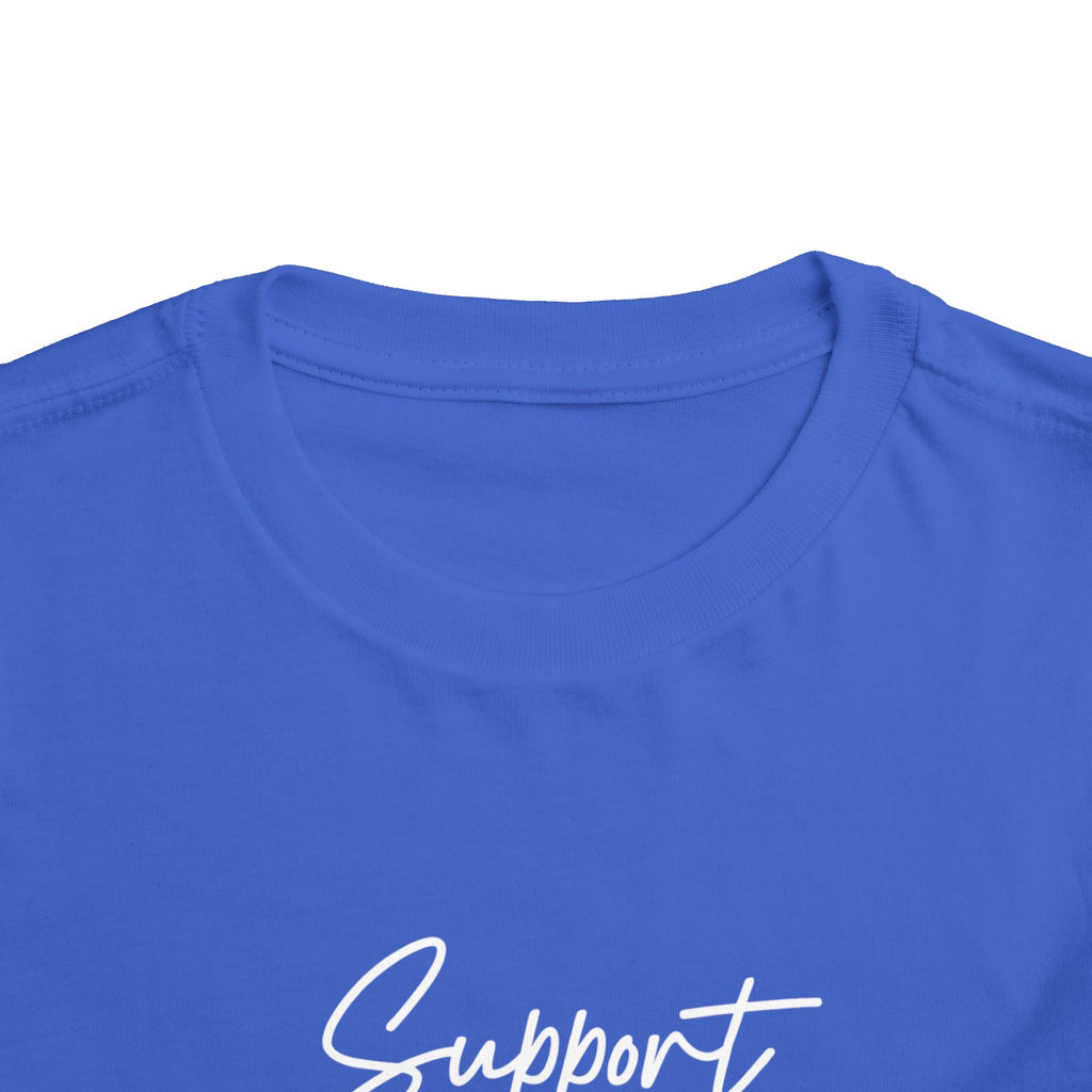 White Ribbon Support Toddler Tee