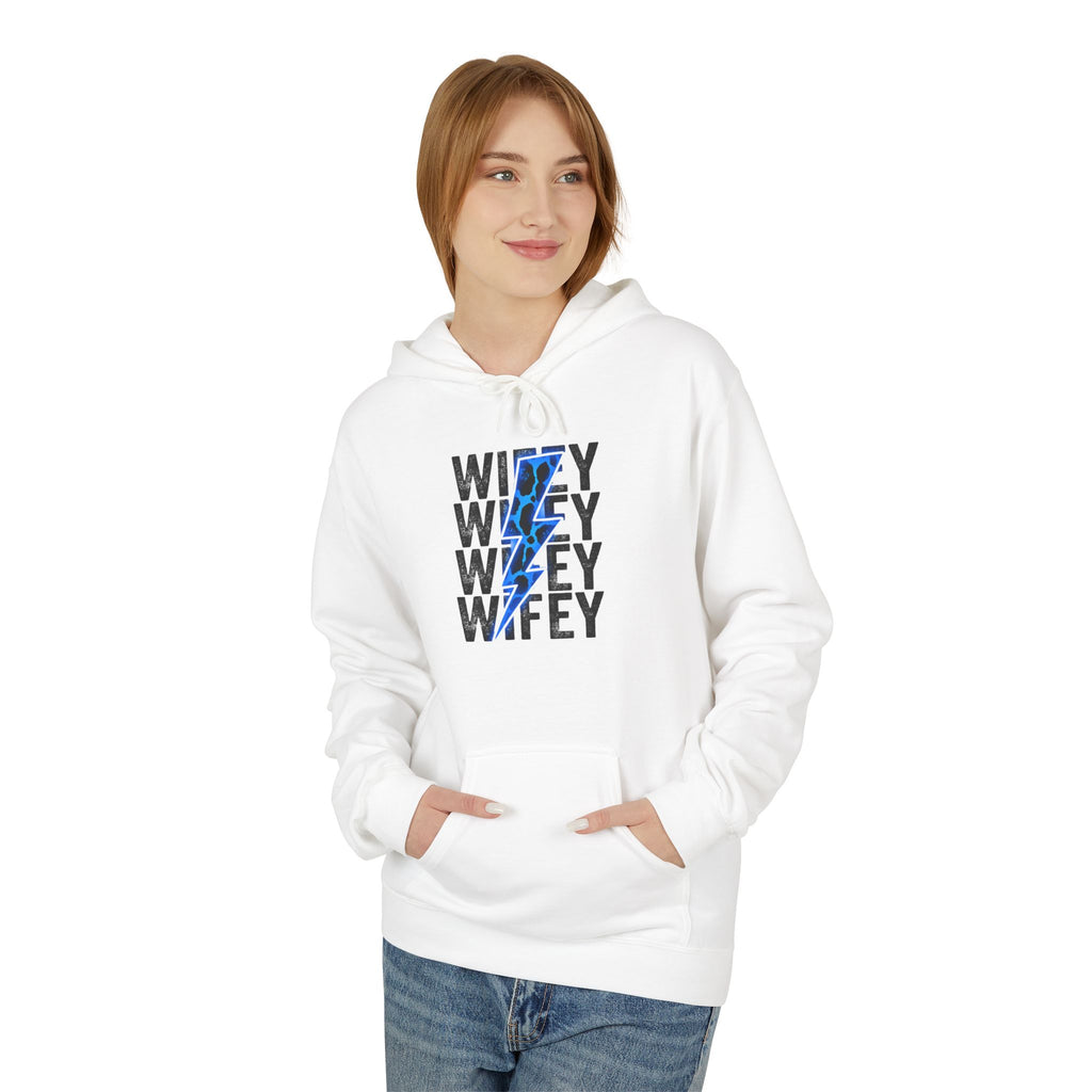 Blue Wifey Fleece Hoodie