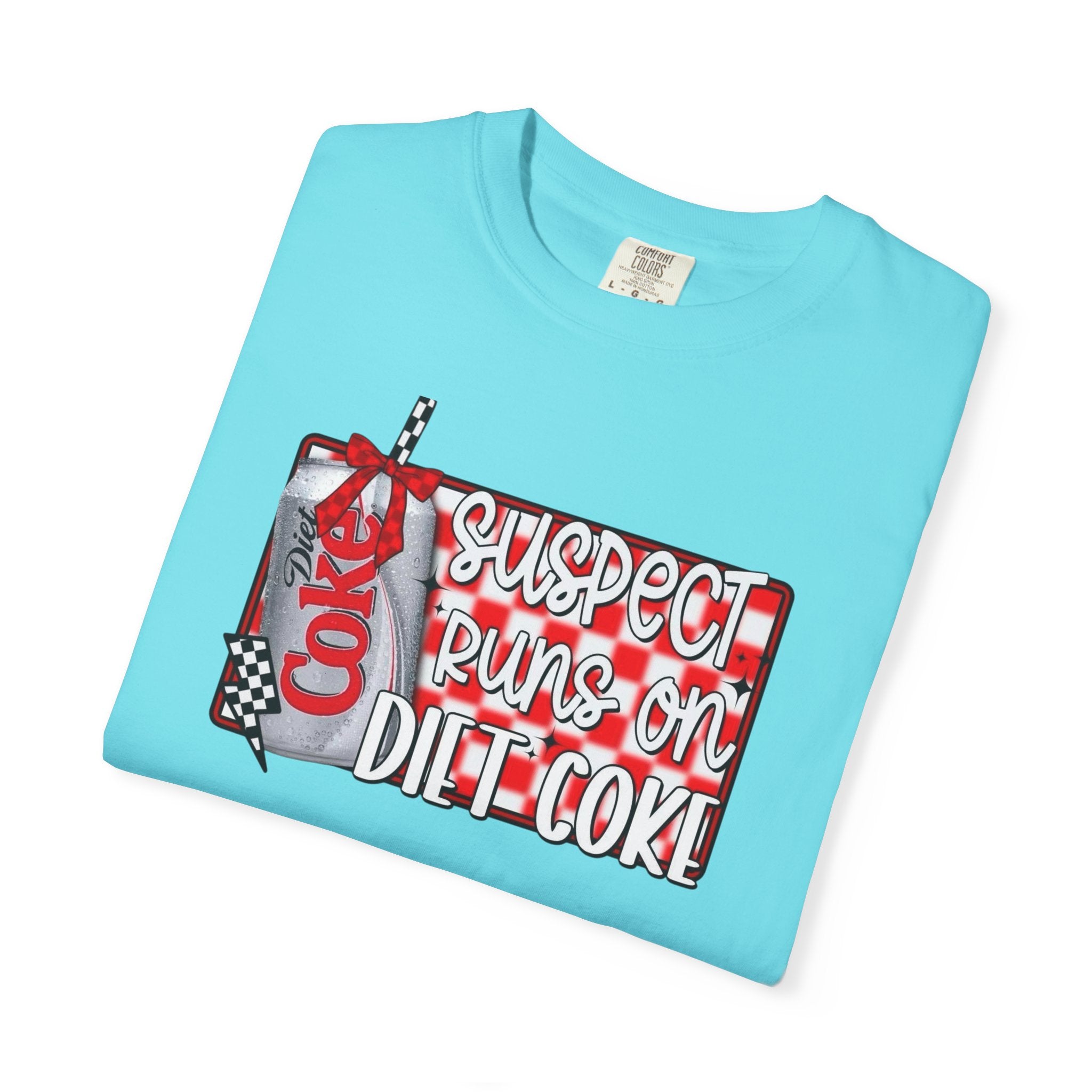 Suspect Runs on Diet Coke Unisex T-Shirt