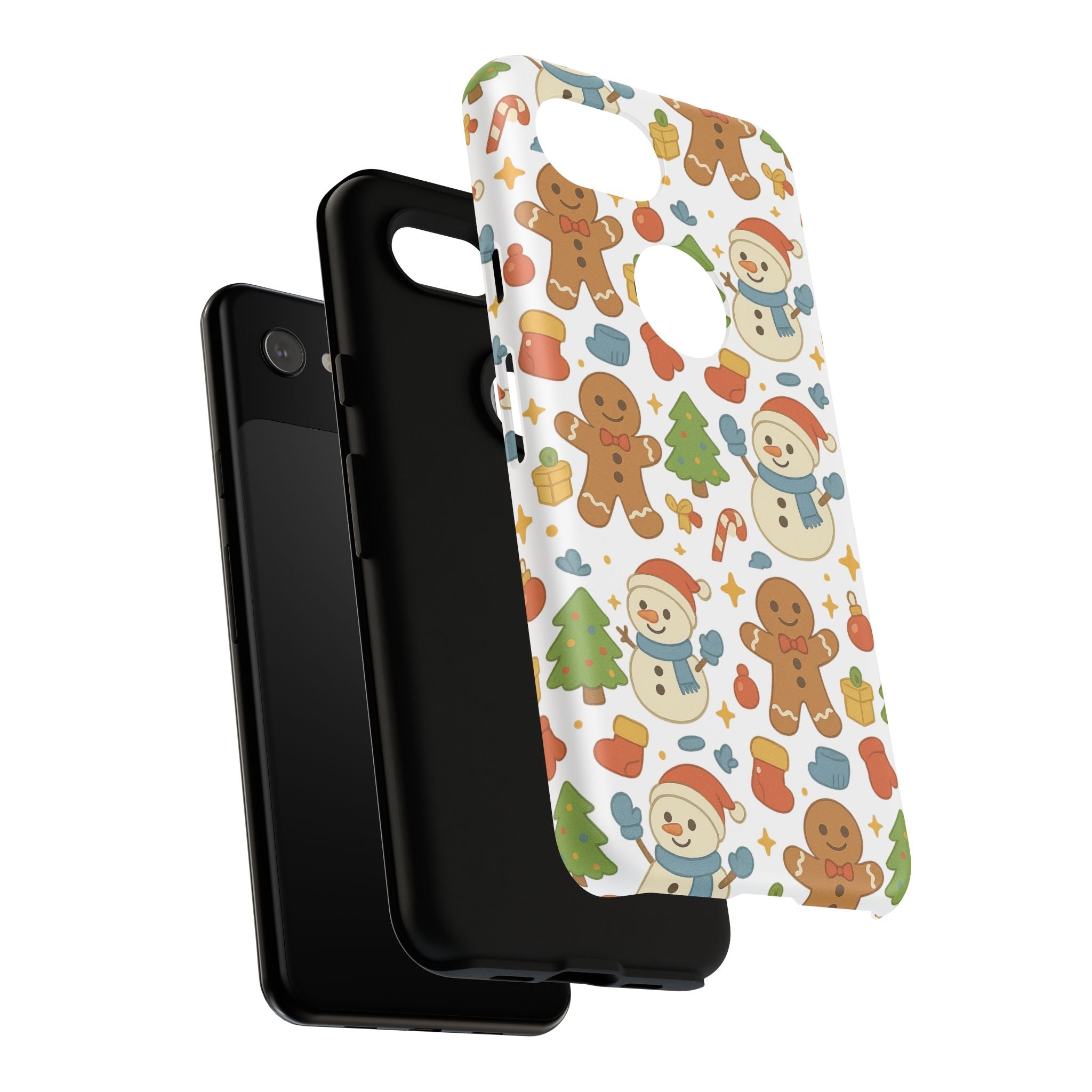 Cute Gingerbread/ Snowmen Christmas Phone Case