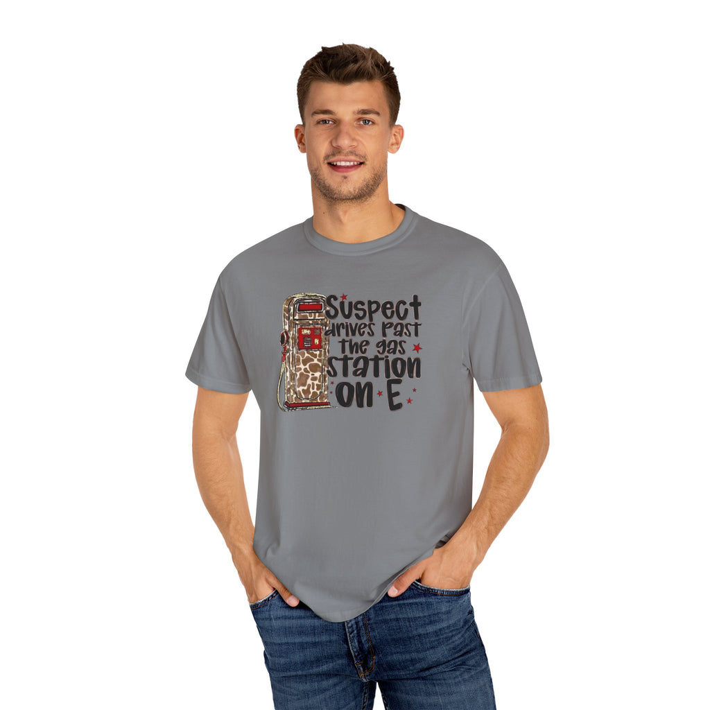 Suspect Drives on E Unisex T-Shirt