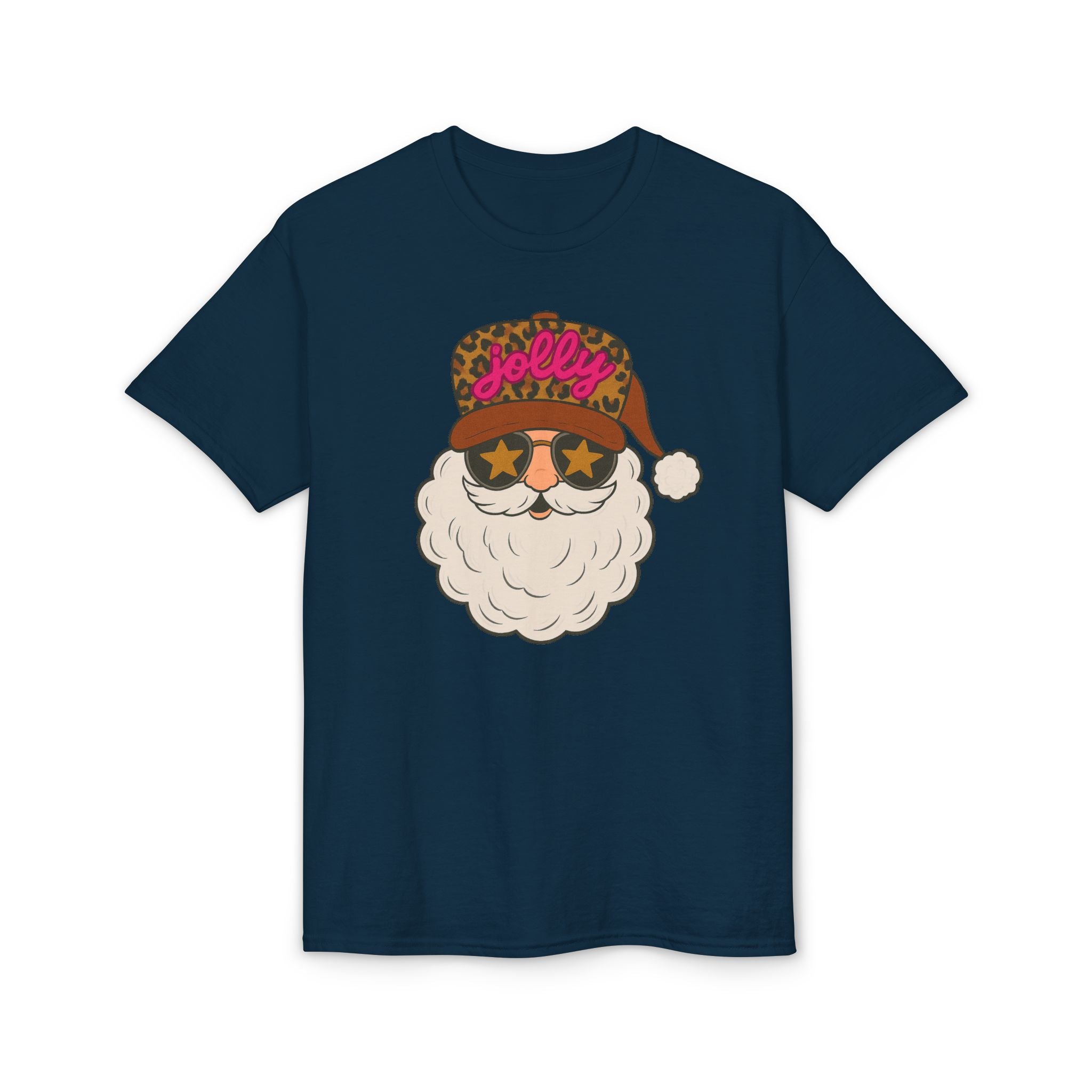 Leopard Jolly Santa Gildan unisex T-Shirt