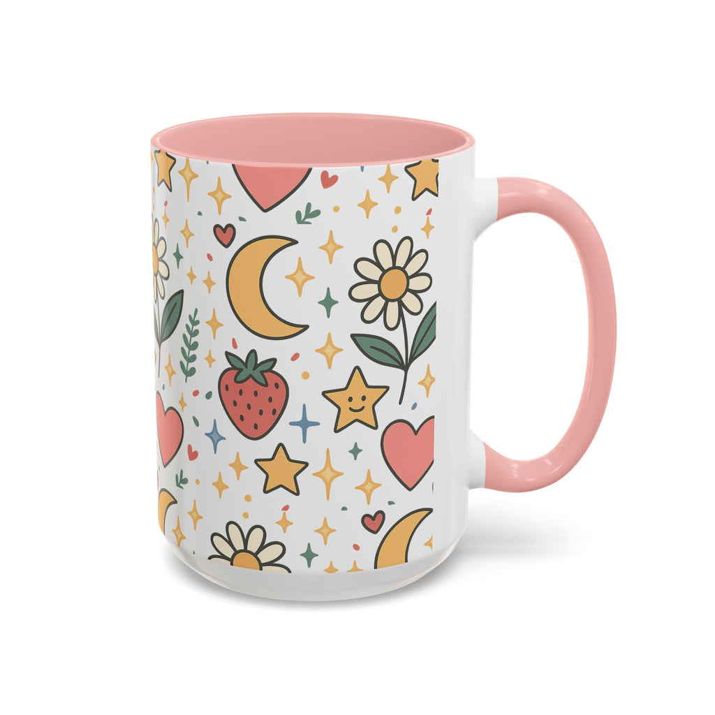 Cute Strawberries/ Flowers Mug