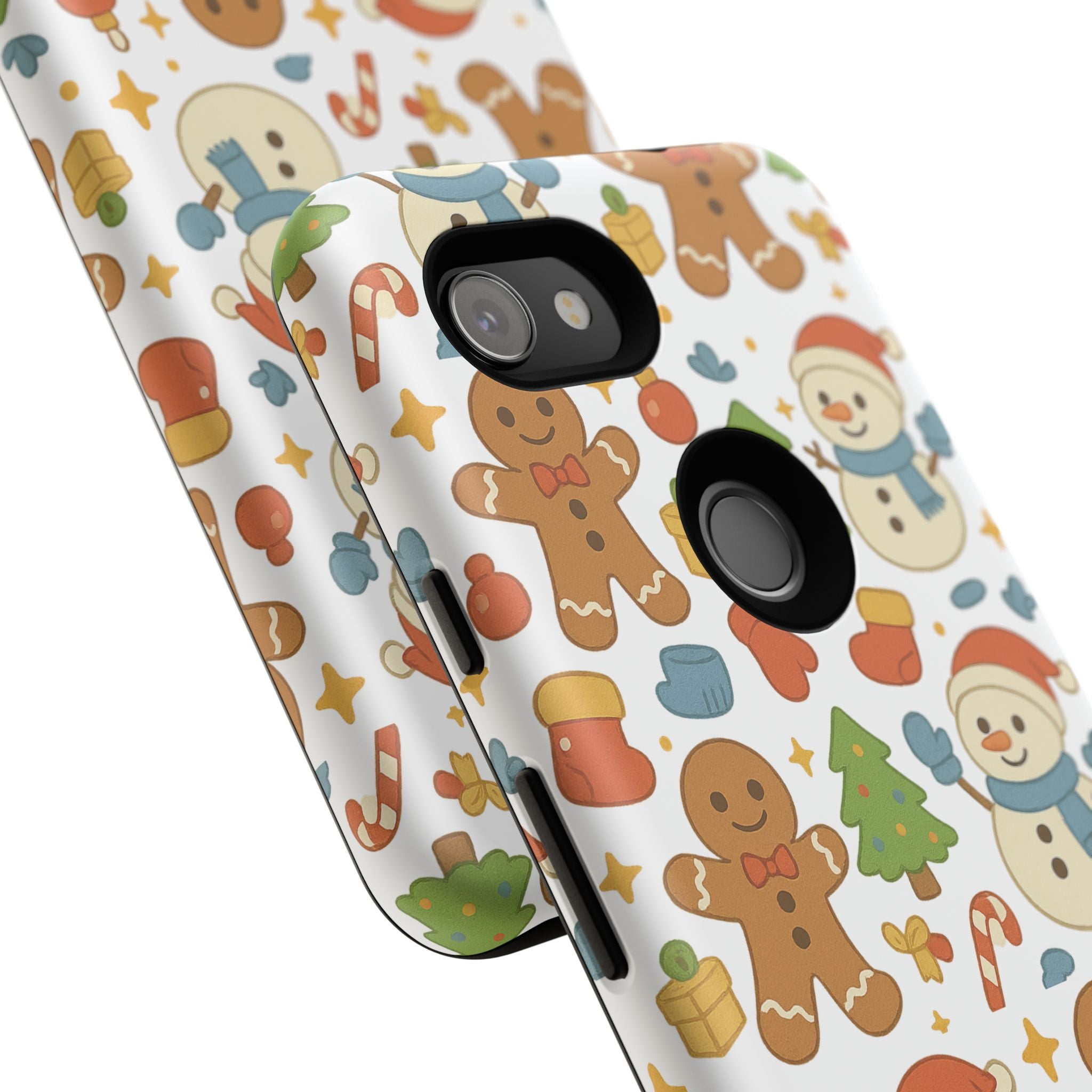 Cute Gingerbread/ Snowmen Christmas Phone Case