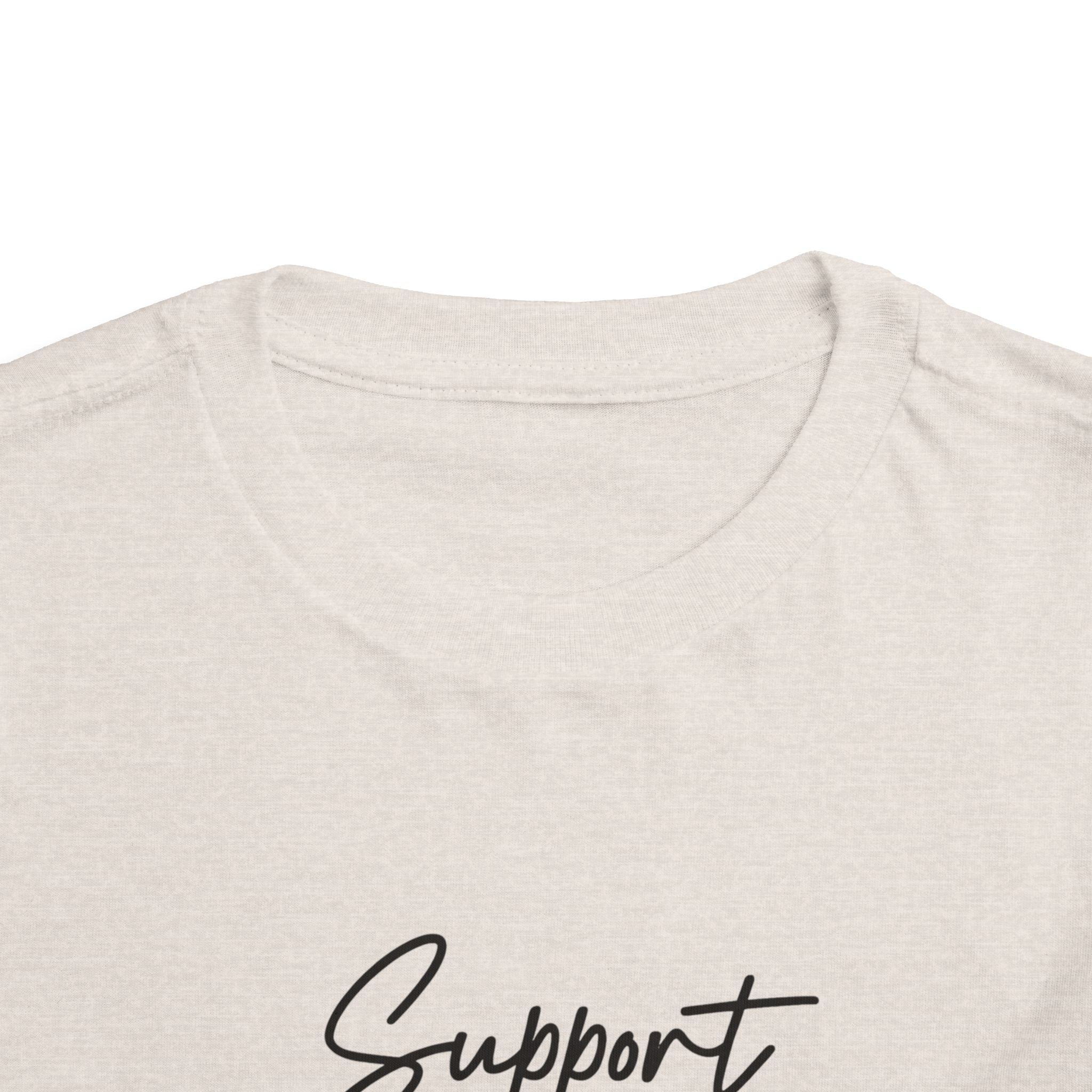 White Ribbon Support Toddler Tee