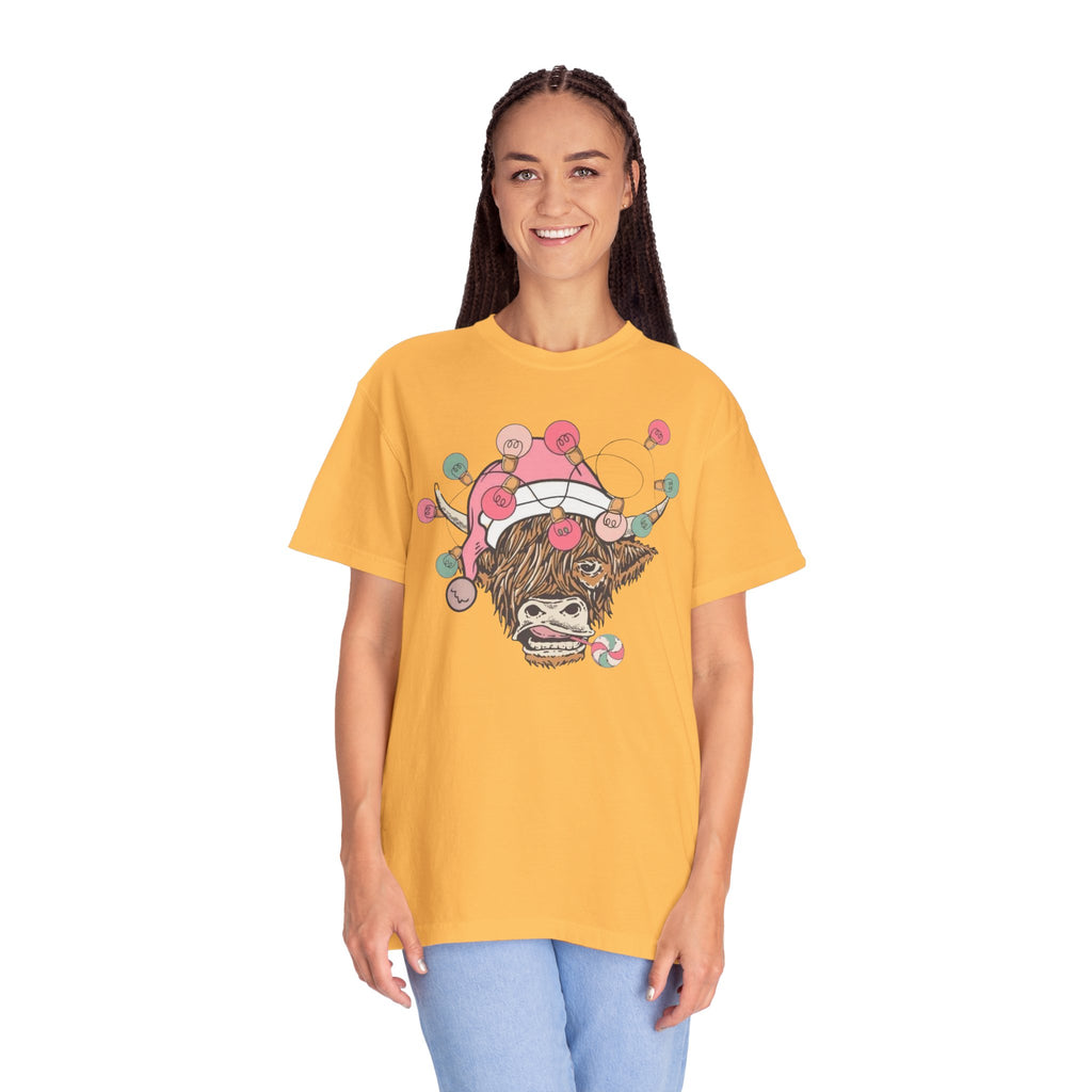 Christmas Cow Unisex T-Shirt