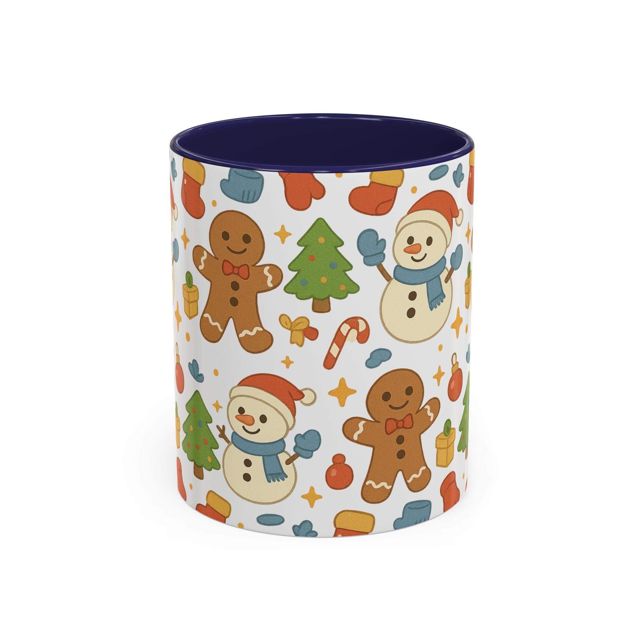 Cute Gingerbread/ Snowmen Christmas Mug