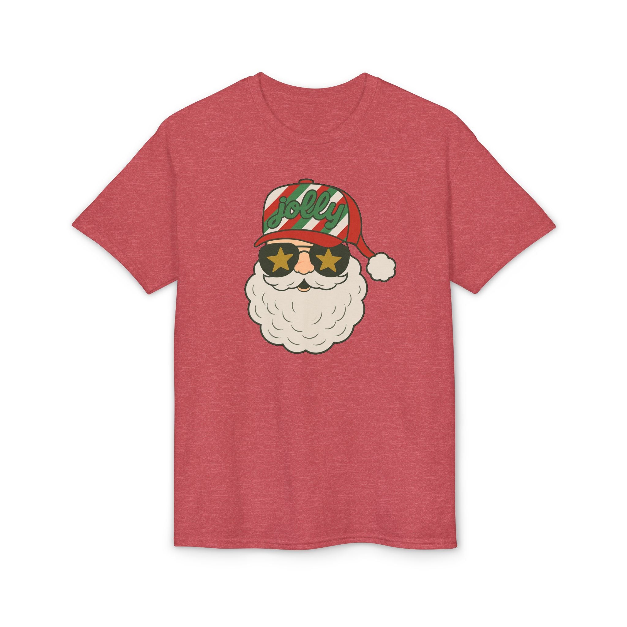 Striped Jolly Santa Gildan unisex T-Shirt