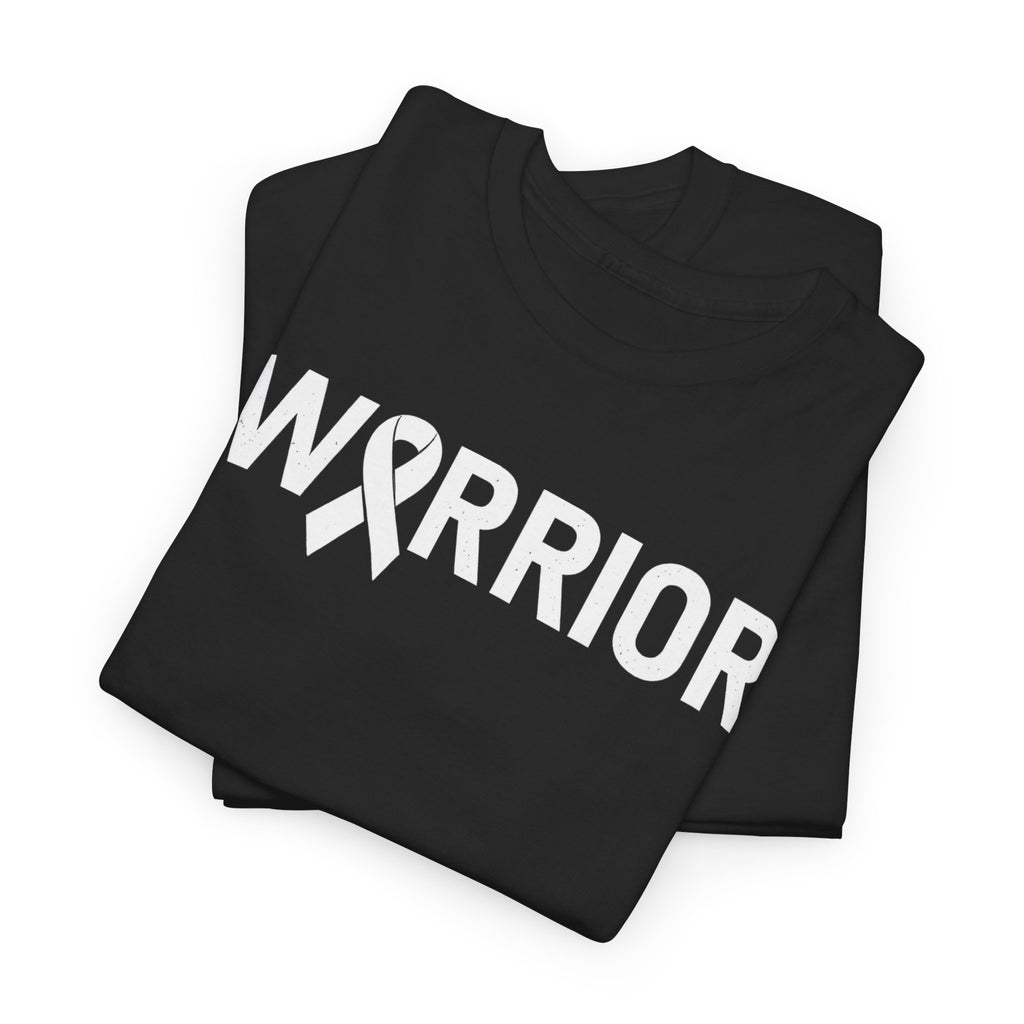 White Ribbon Warrior Unisex Gildan T-Shirt