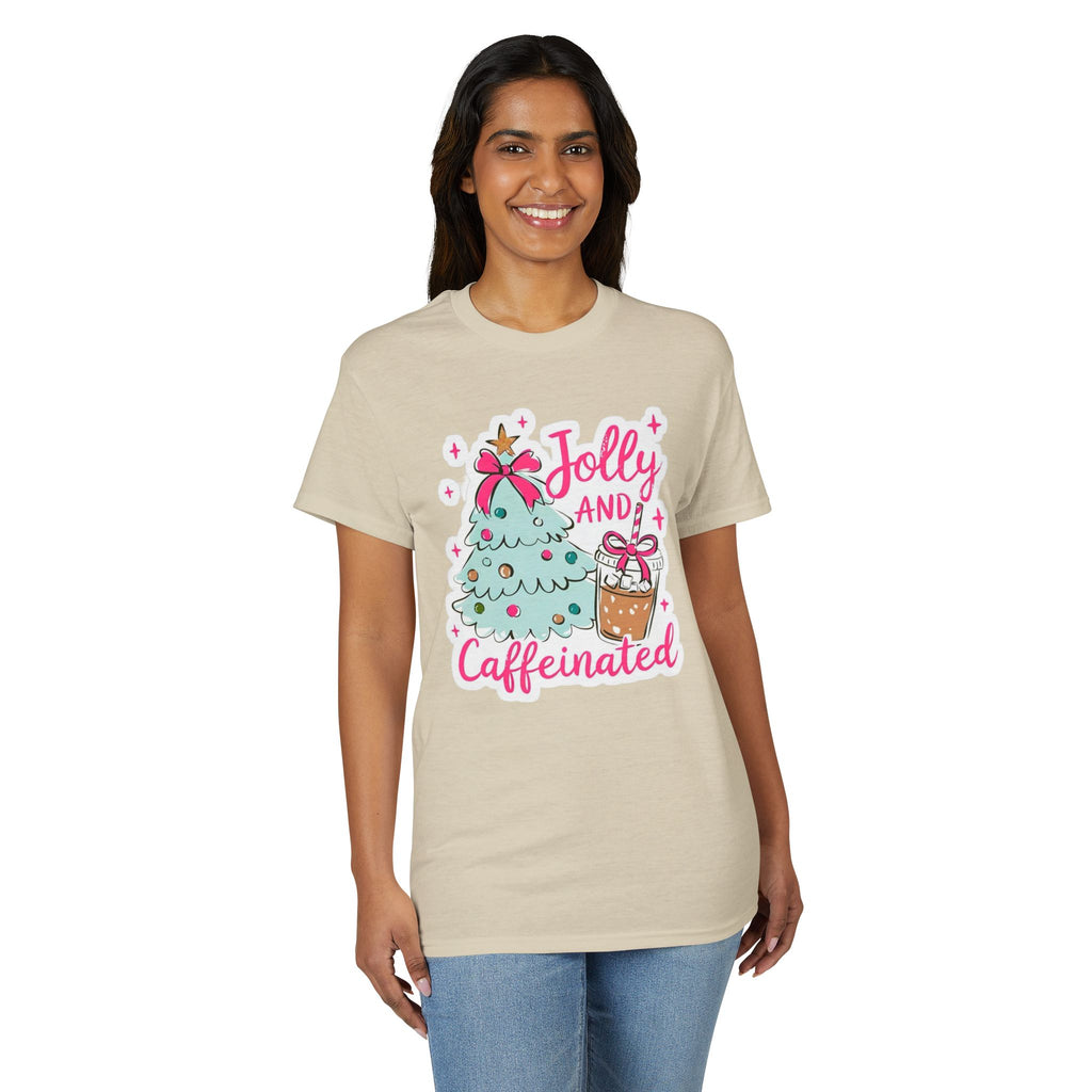 Jolly and Caffeinated Gildan unisex T-Shirt