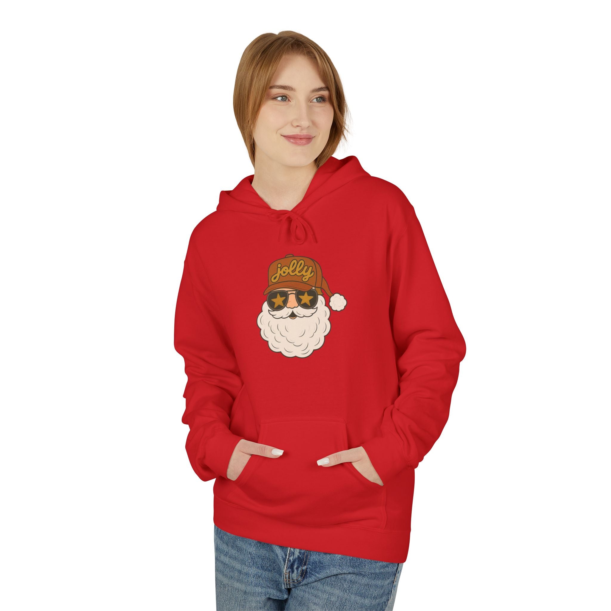 Jolly Santa Fleece Hoodie