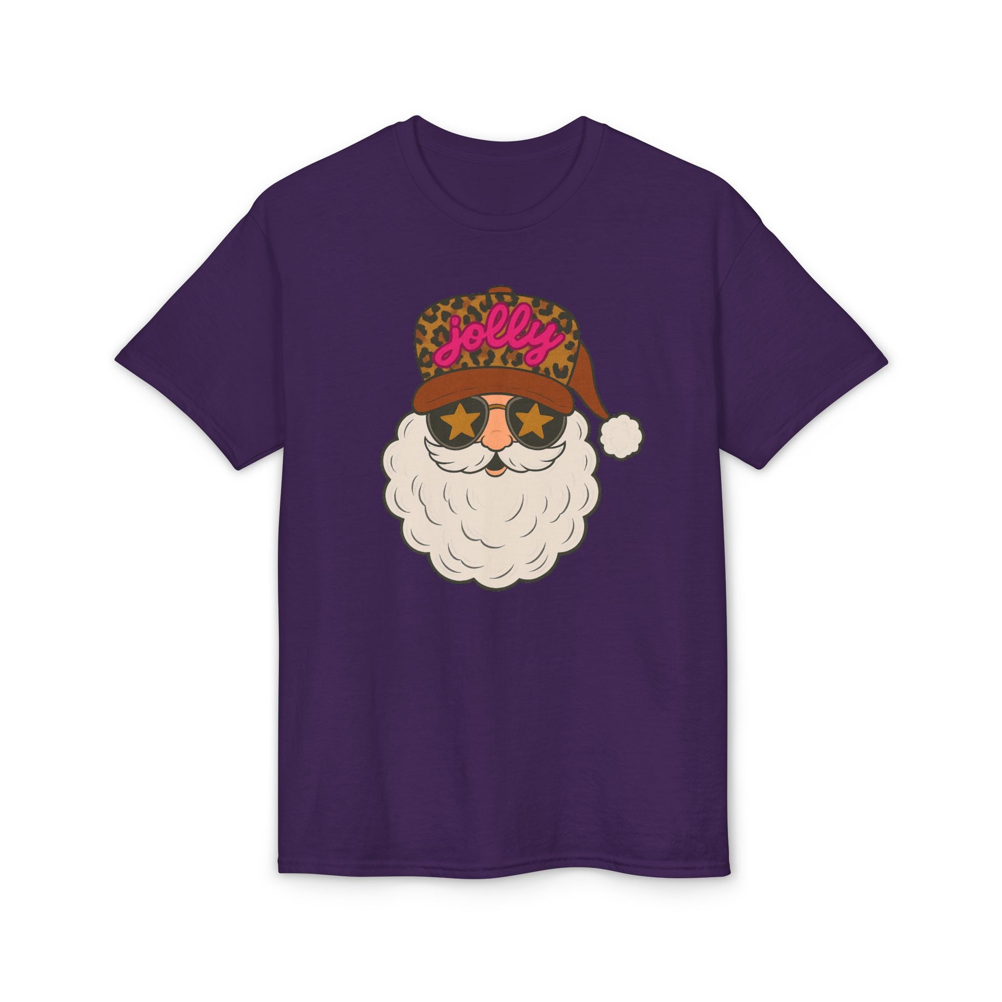 Leopard Jolly Santa Gildan unisex T-Shirt