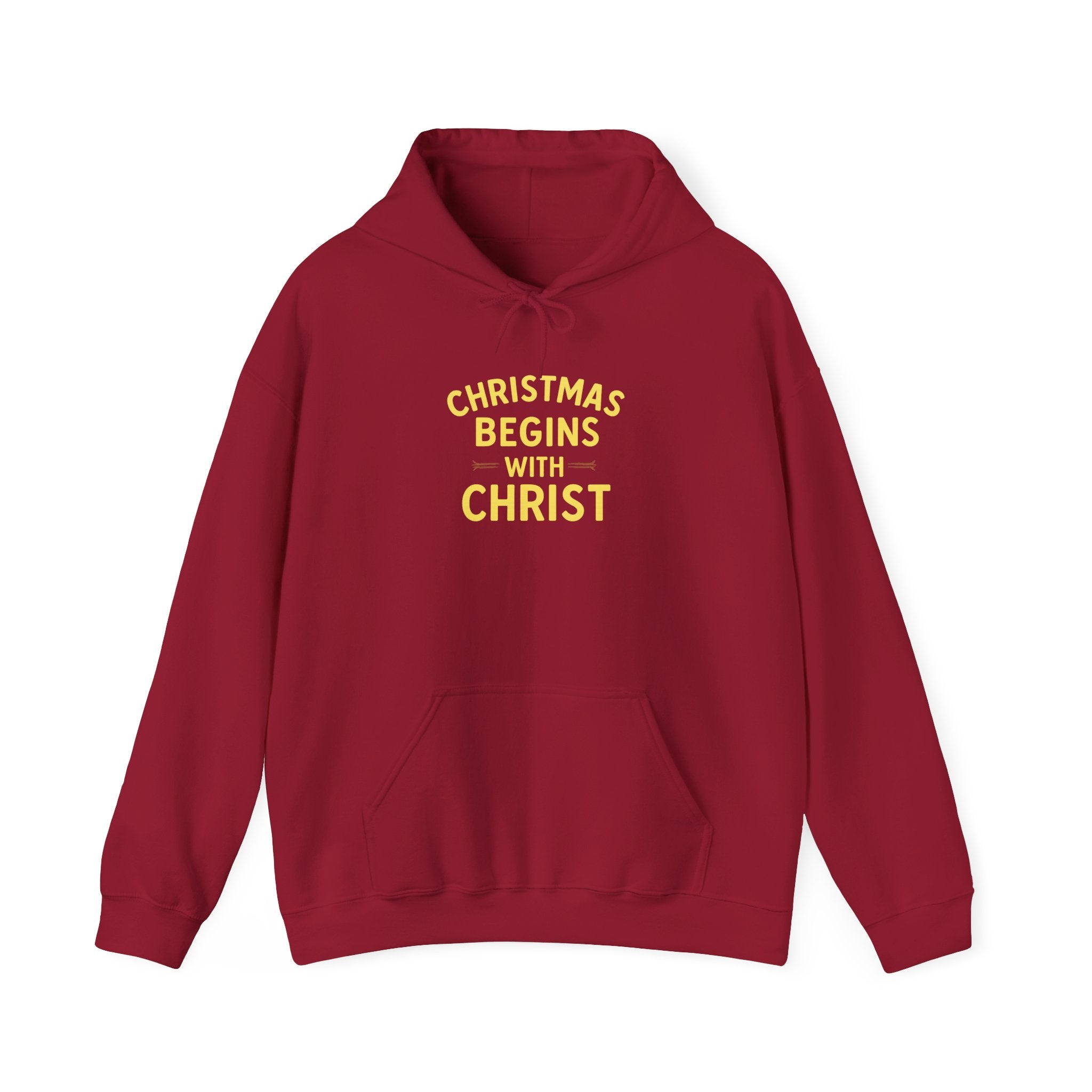 Christmas Begins with Christ Hoodie