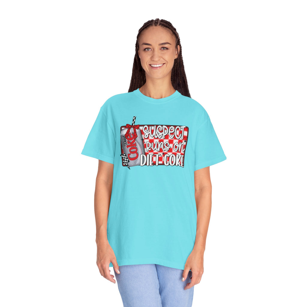 Suspect Runs on Diet Coke Unisex T-Shirt