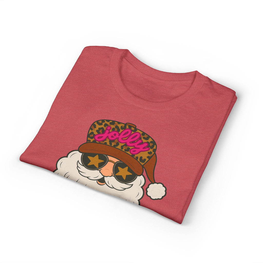 Leopard Jolly Santa Gildan unisex T-Shirt