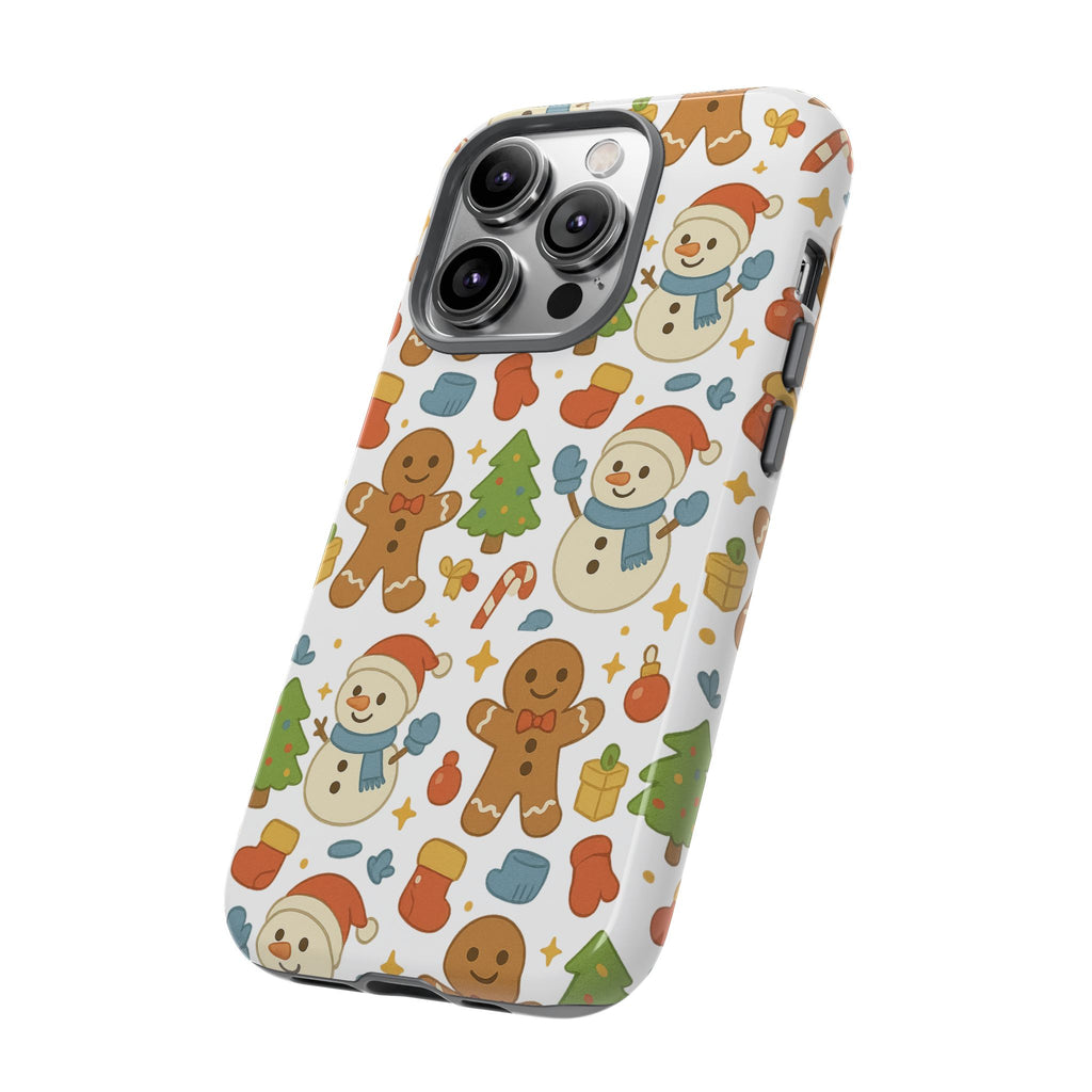 Cute Gingerbread/ Snowmen Christmas Phone Case
