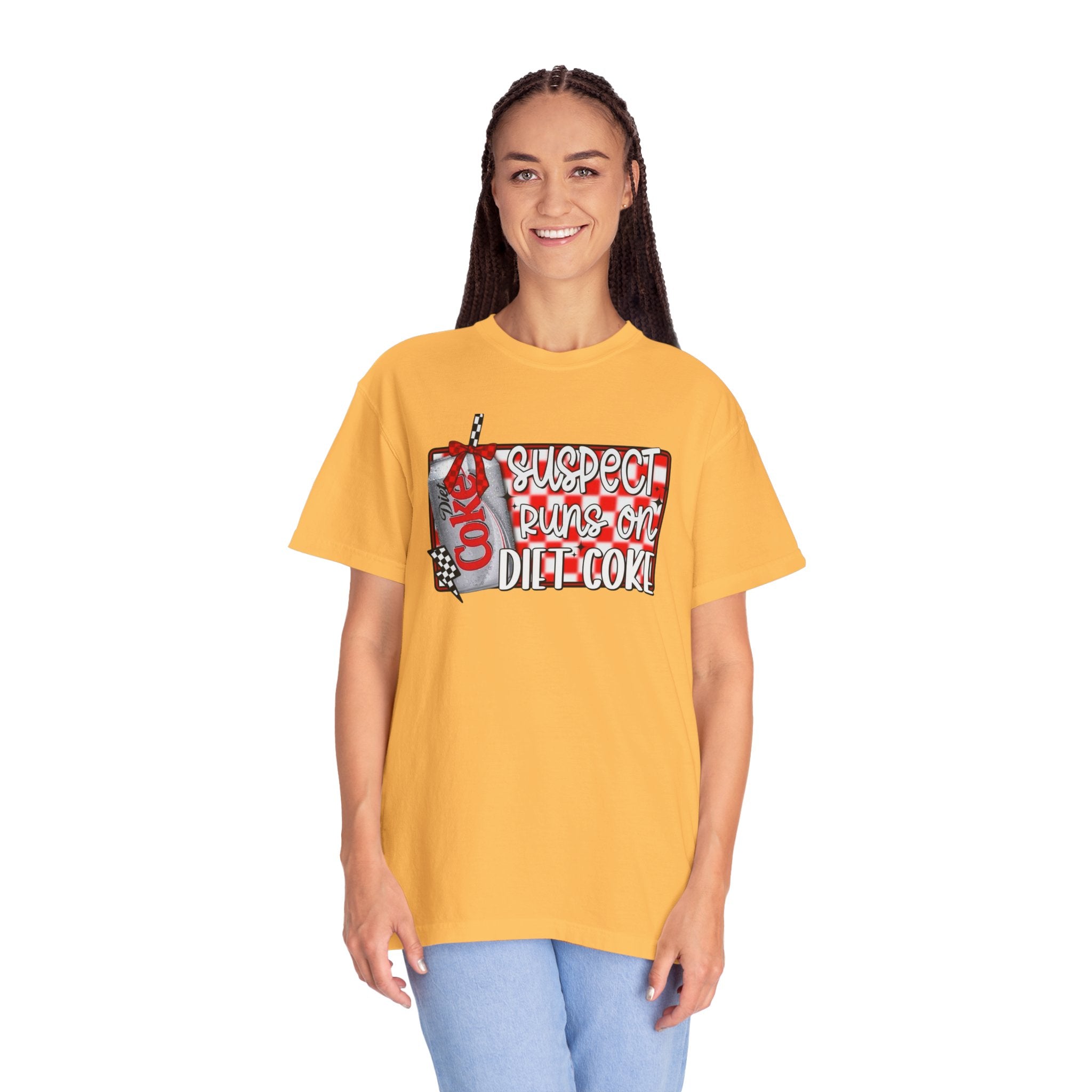 Suspect Runs on Diet Coke Unisex T-Shirt