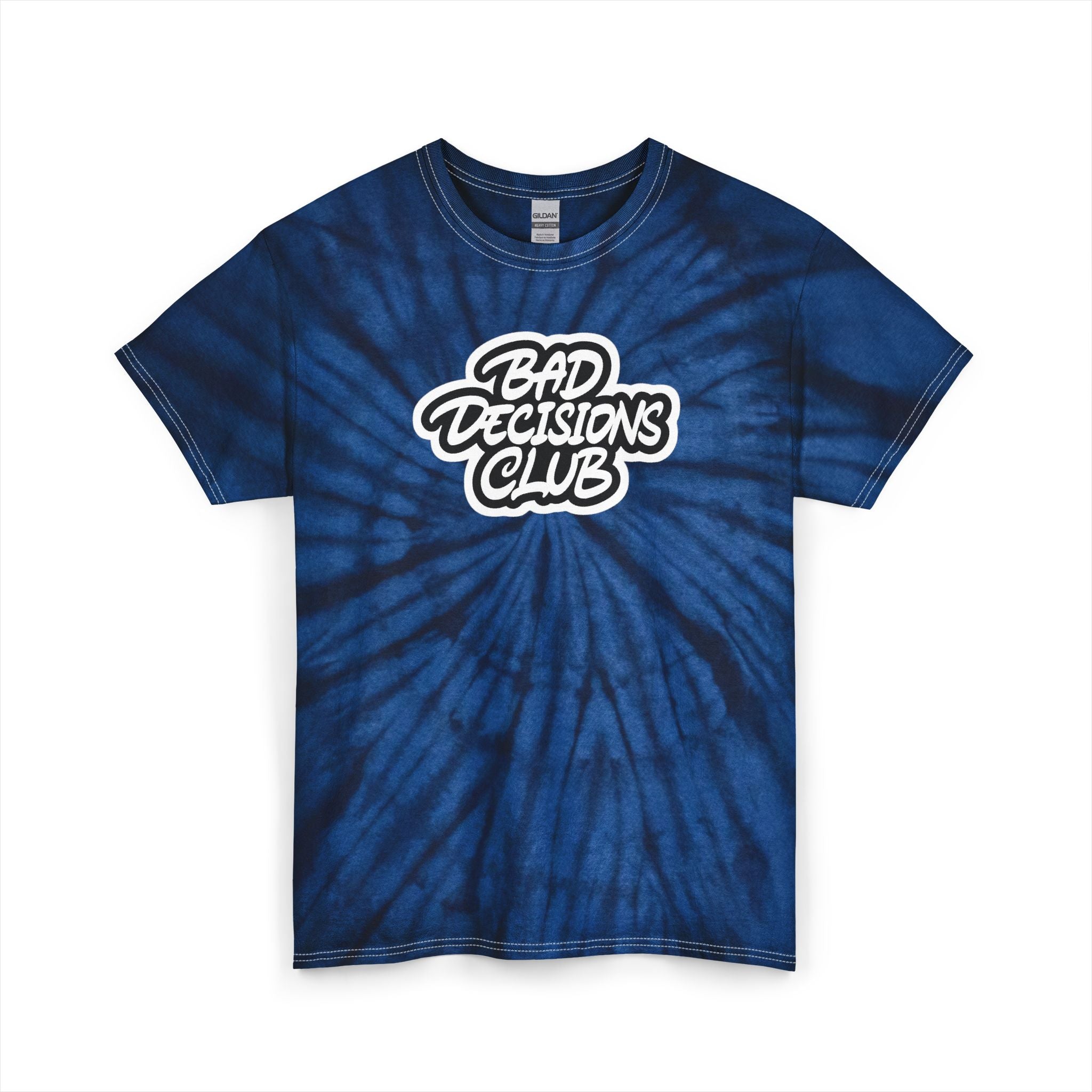 Bad Decisions Club Tie-Dye Gildan unisex Tee