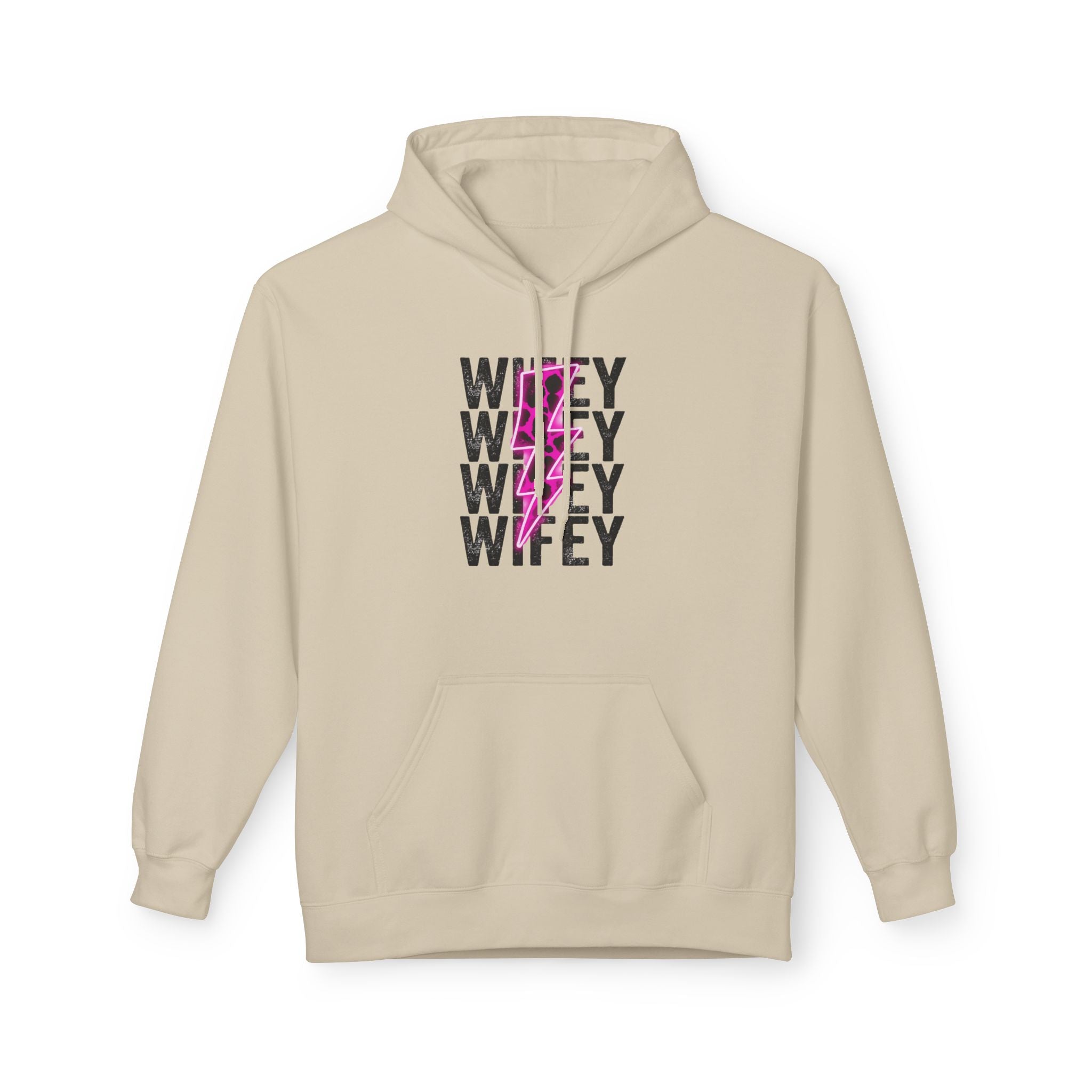 Pink Wifey Fleece Hoodie