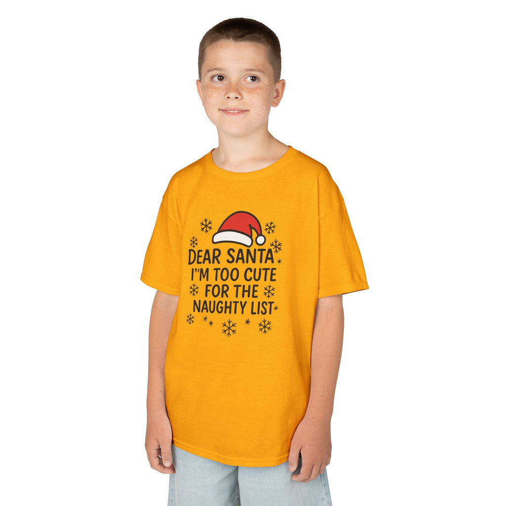 I’m too Cute for the Naughty List Kids Tee