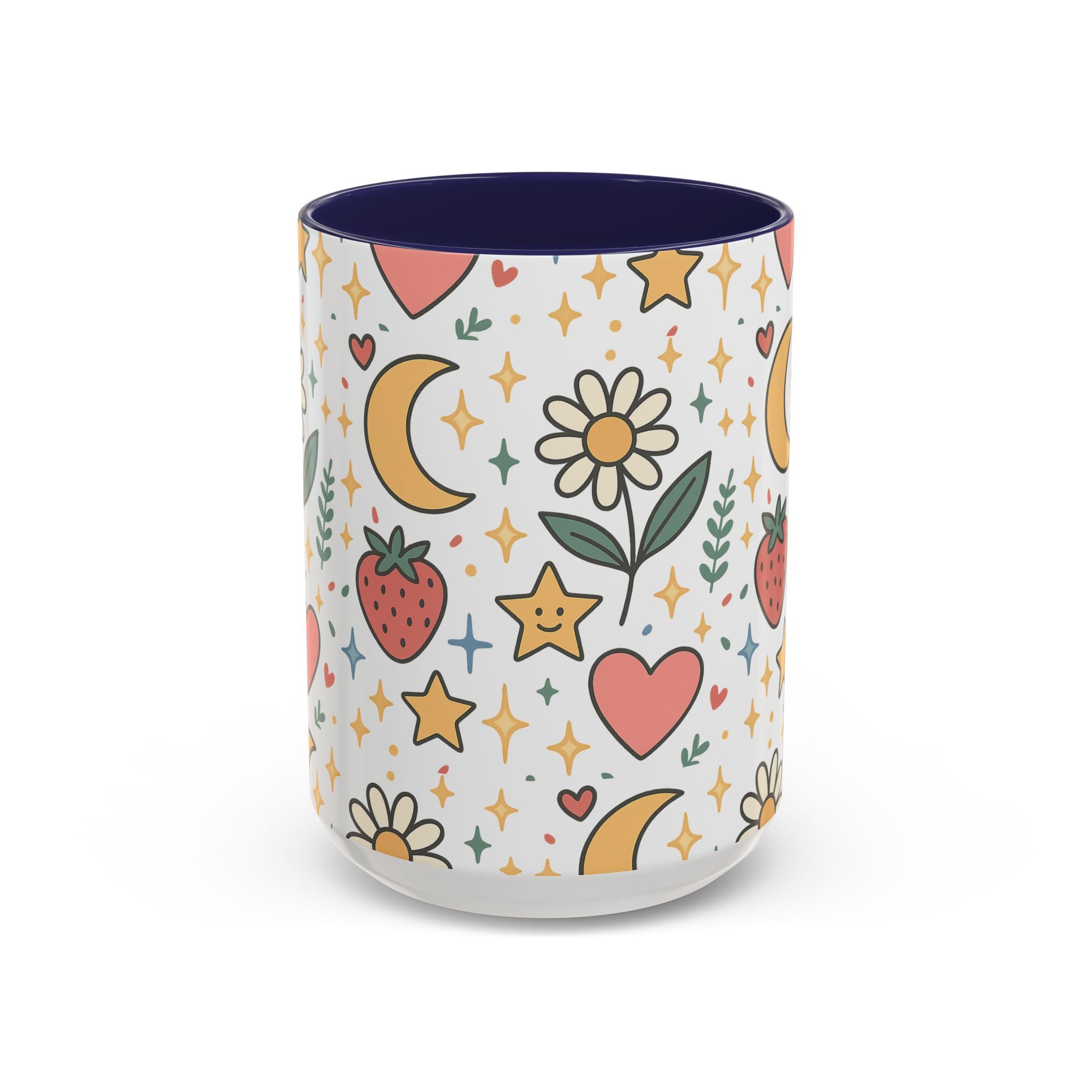 Cute Strawberries/ Flowers Mug