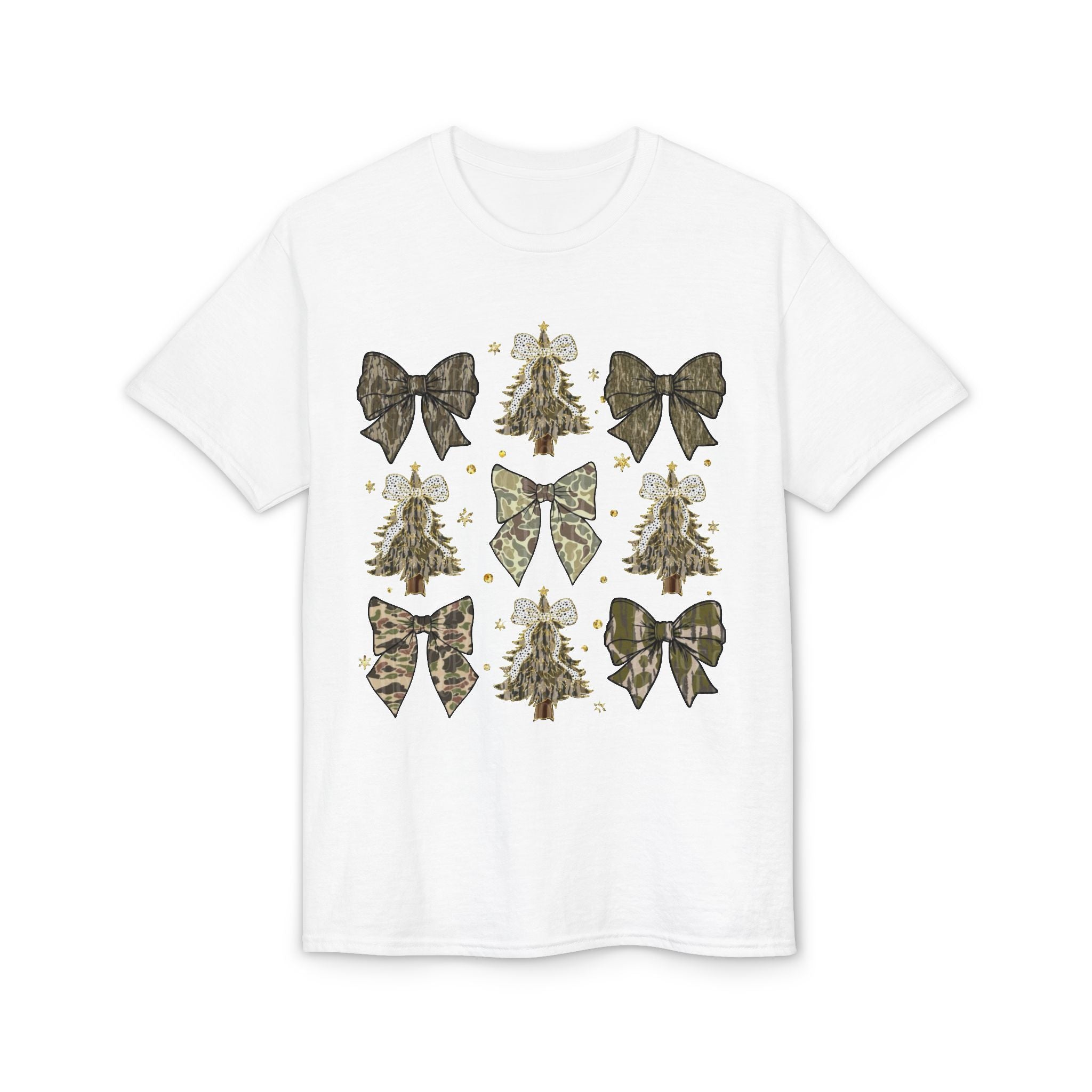 Camo Bows & Trees Gildan unisex T-Shirt