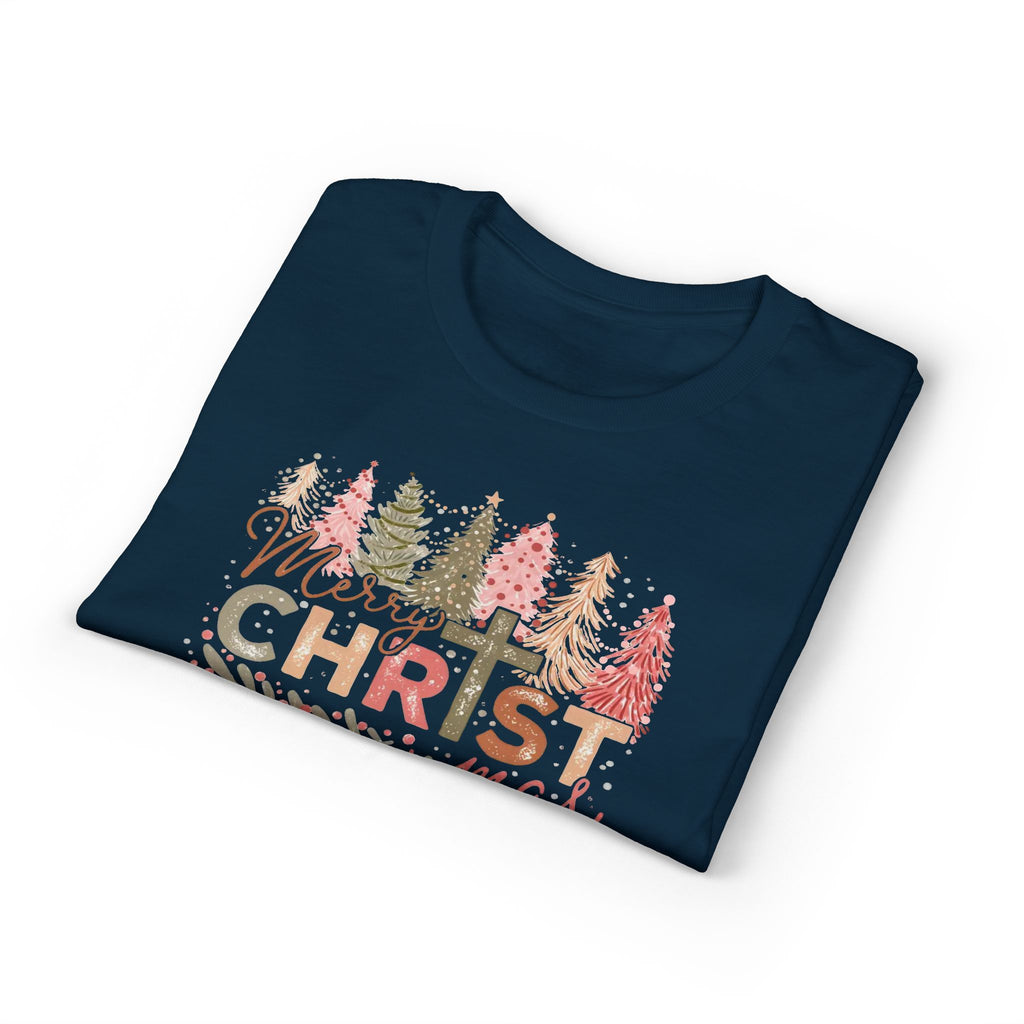 Merry Christmas Cross Gildan unisex T-Shirt
