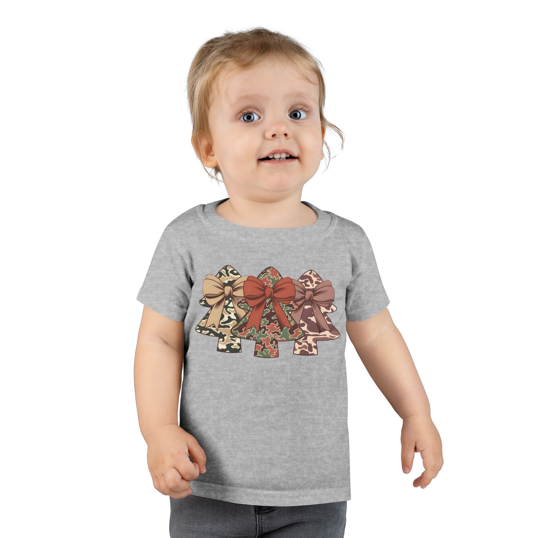 Camo Bow Trees Toddler T-Shirt