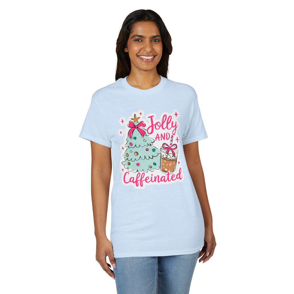 Jolly and Caffeinated Gildan unisex T-Shirt