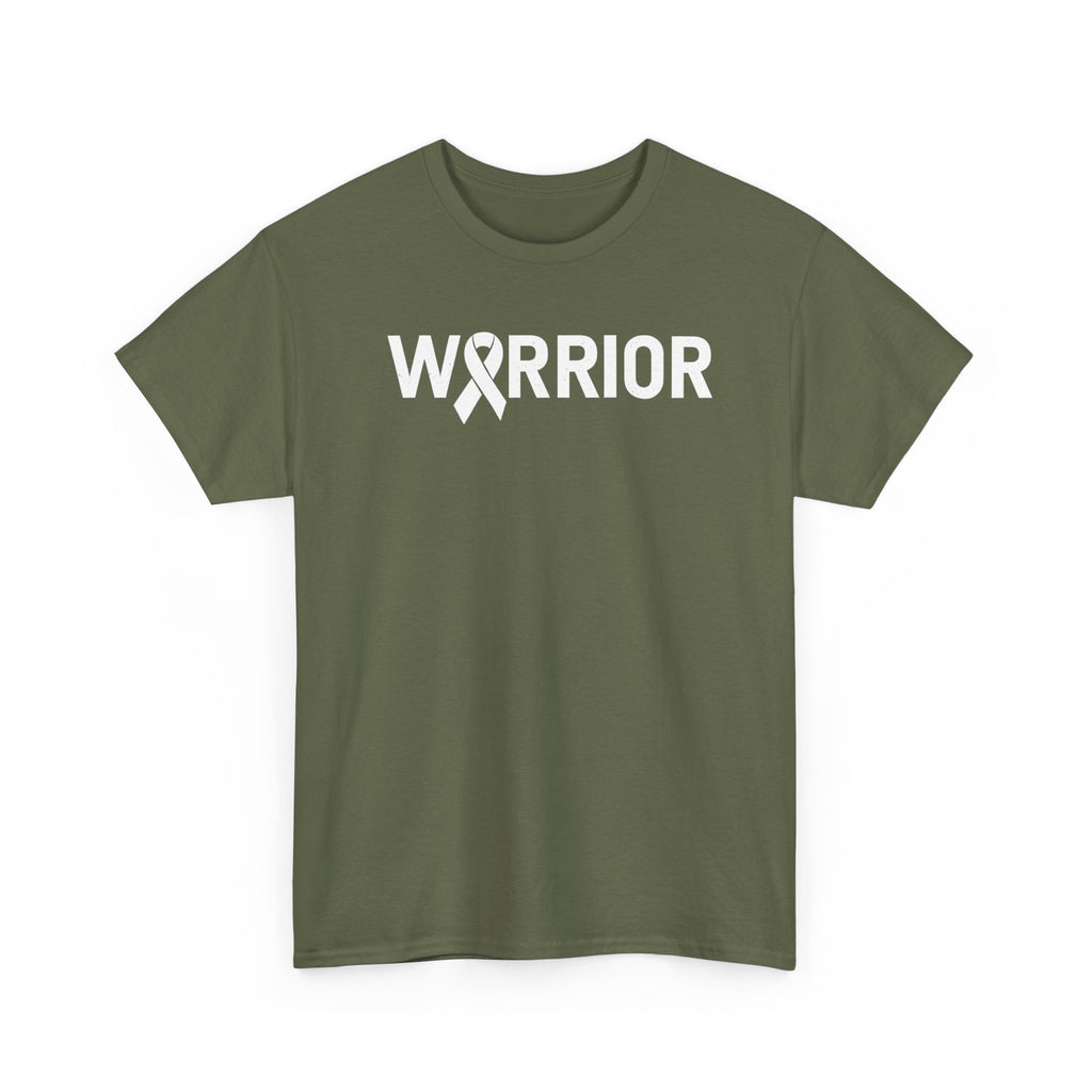 White Ribbon Warrior Unisex Gildan T-Shirt