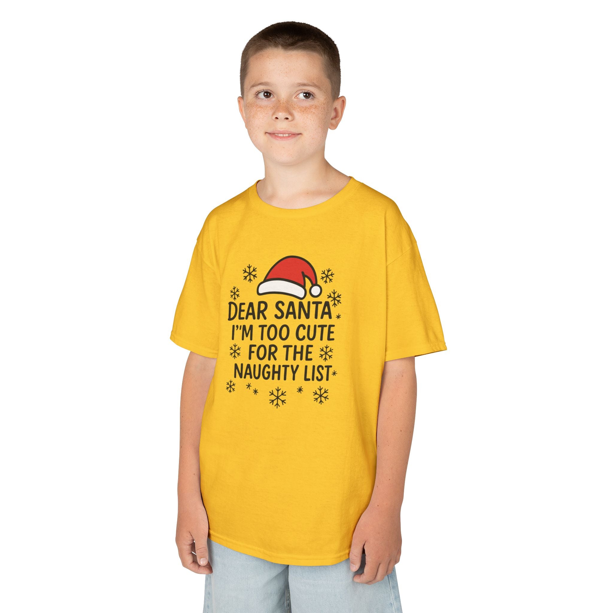 I’m too Cute for the Naughty List Kids Tee