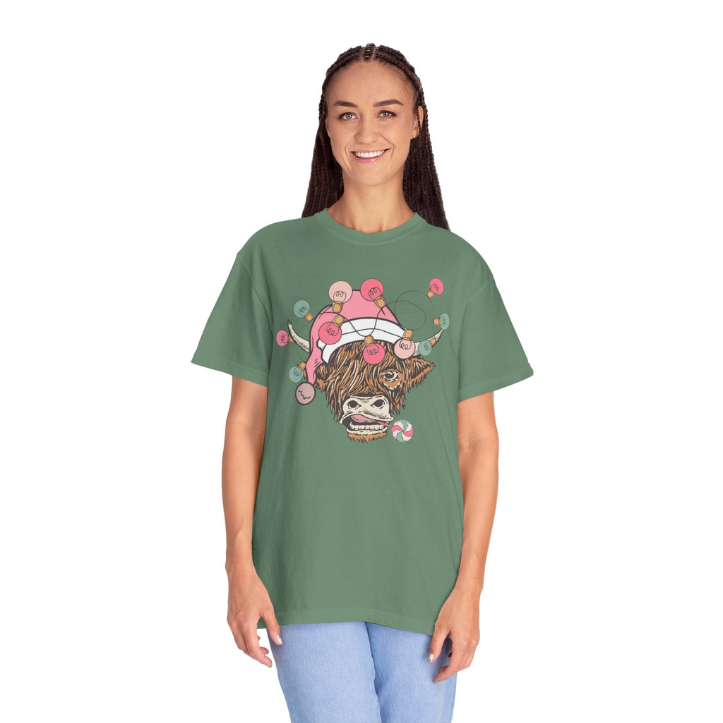 Christmas Cow Unisex T-Shirt