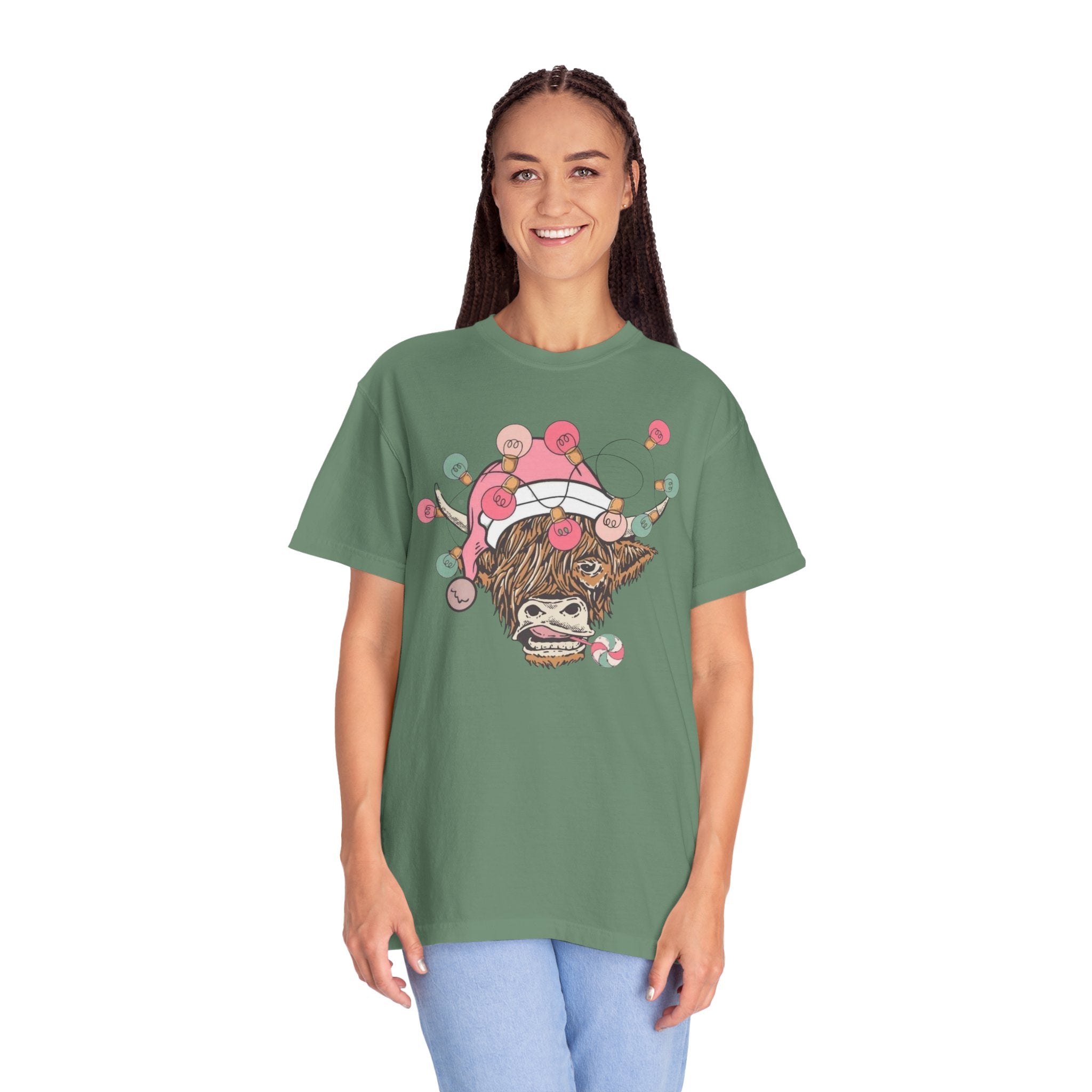 Christmas Cow Unisex T-Shirt