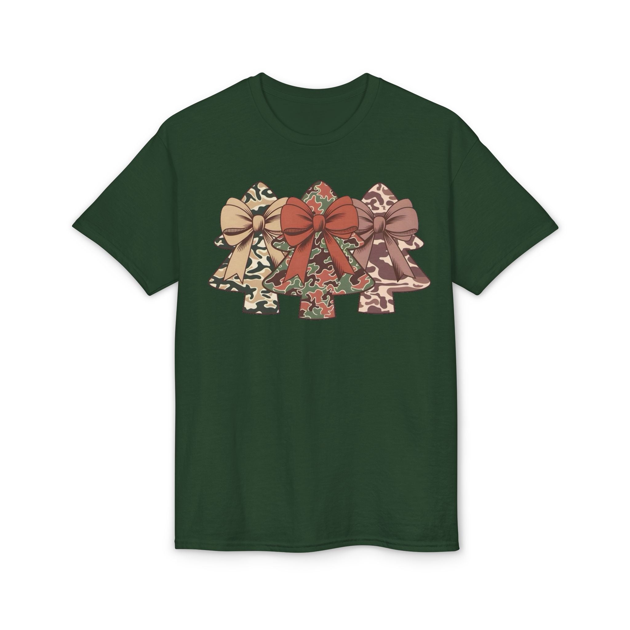 Camo Bow Trees Gildan unisex T-Shirt
