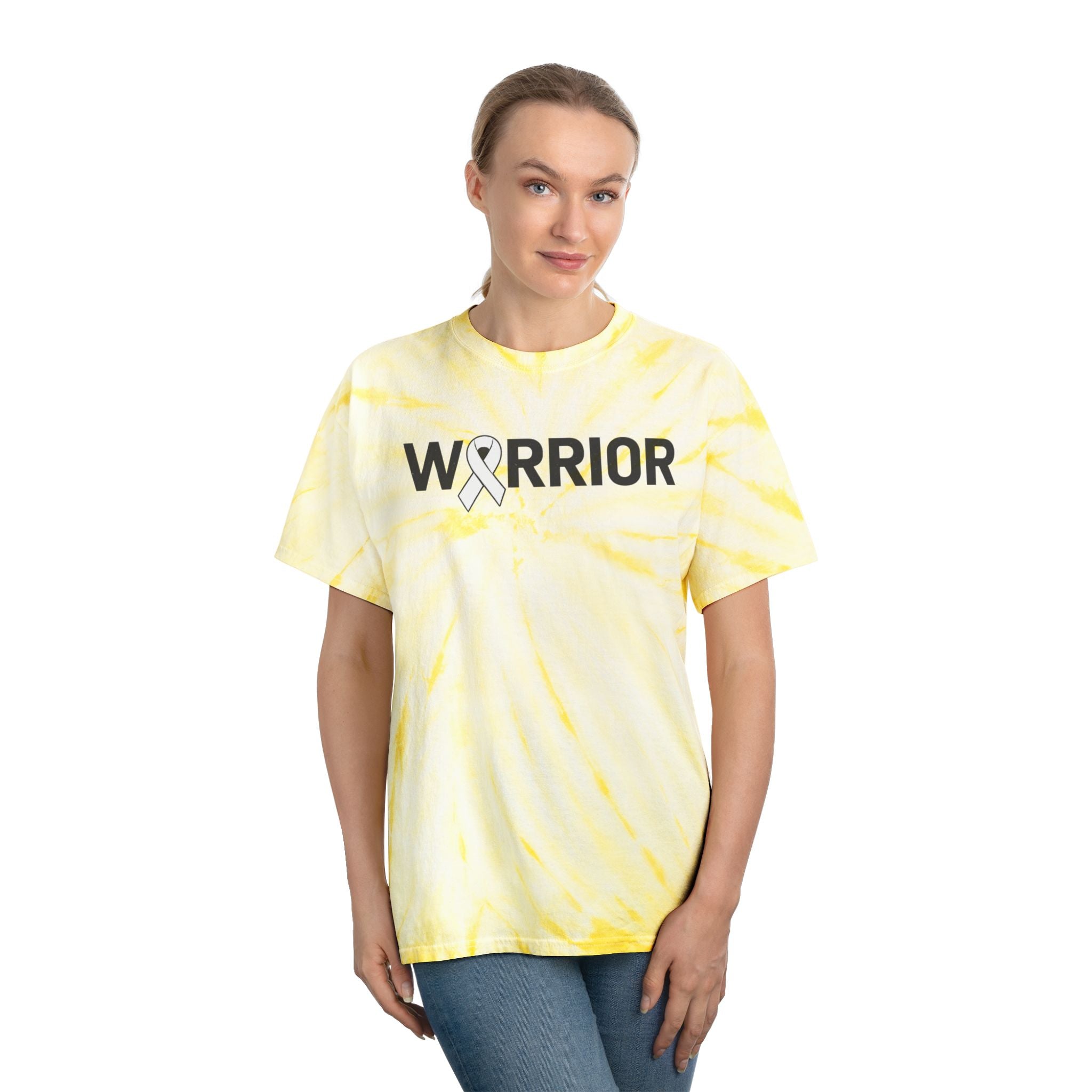 White Ribbon Warrior Tie-Dye Cyclone Tee