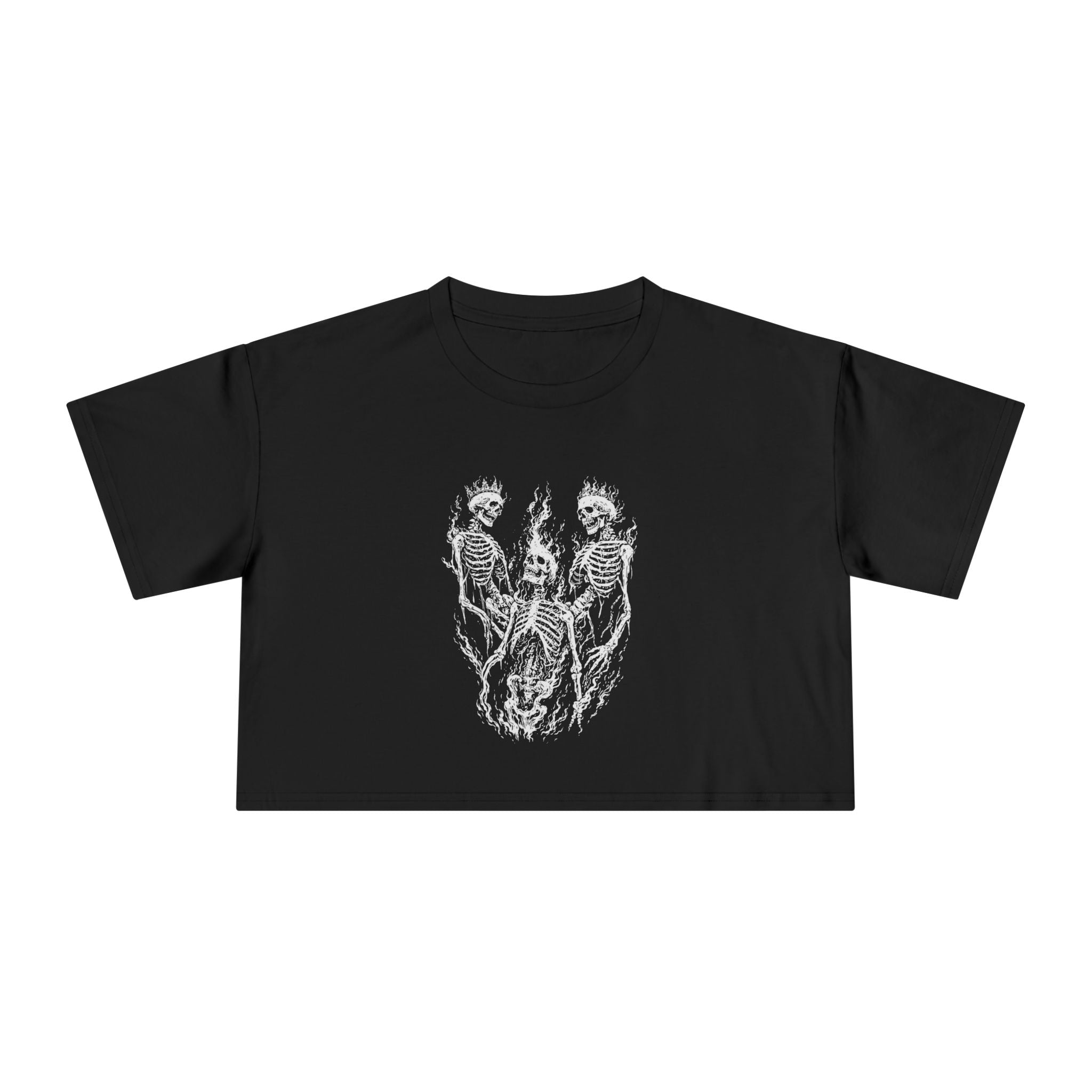 Crop Tee – Skeletons