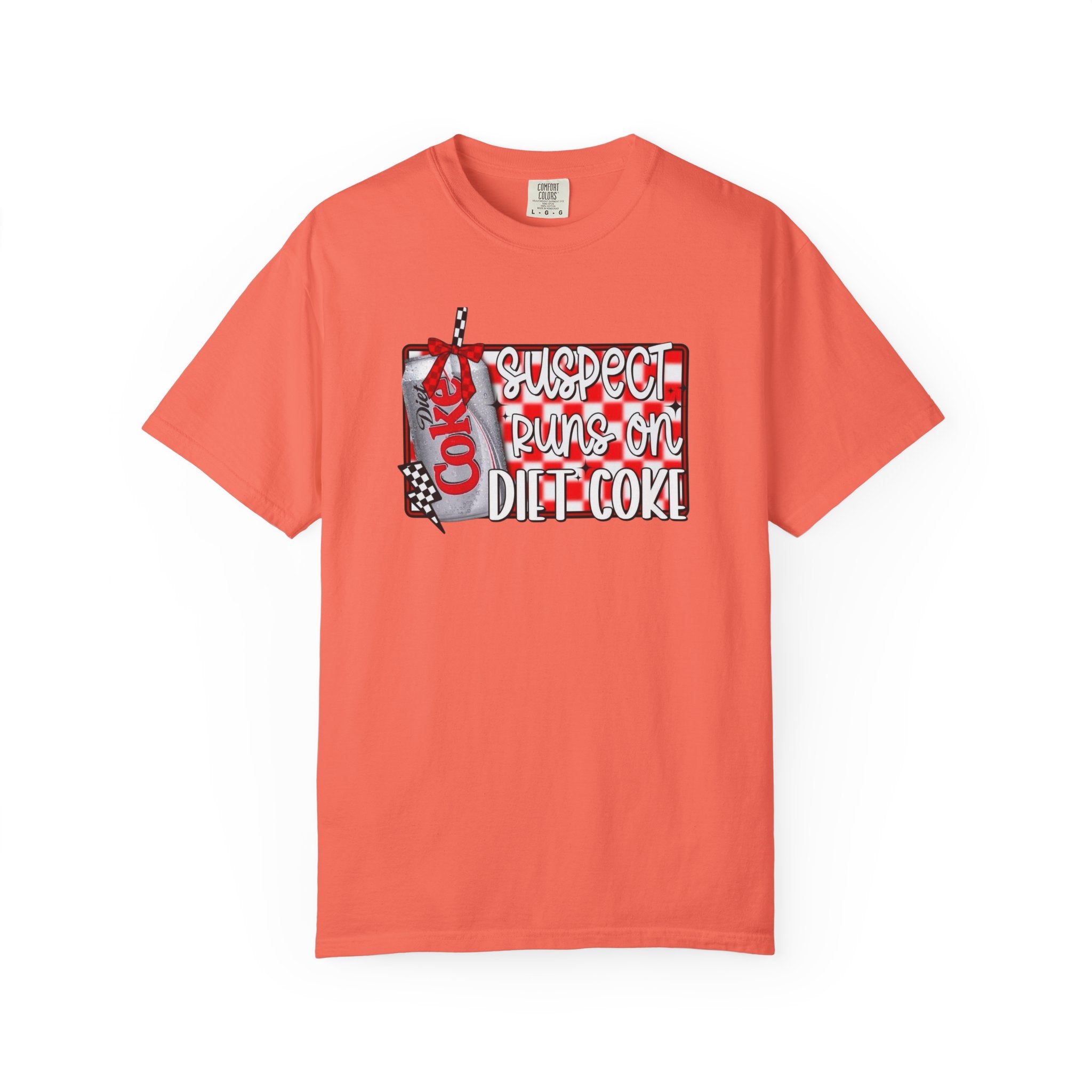 Suspect Runs on Diet Coke Unisex T-Shirt