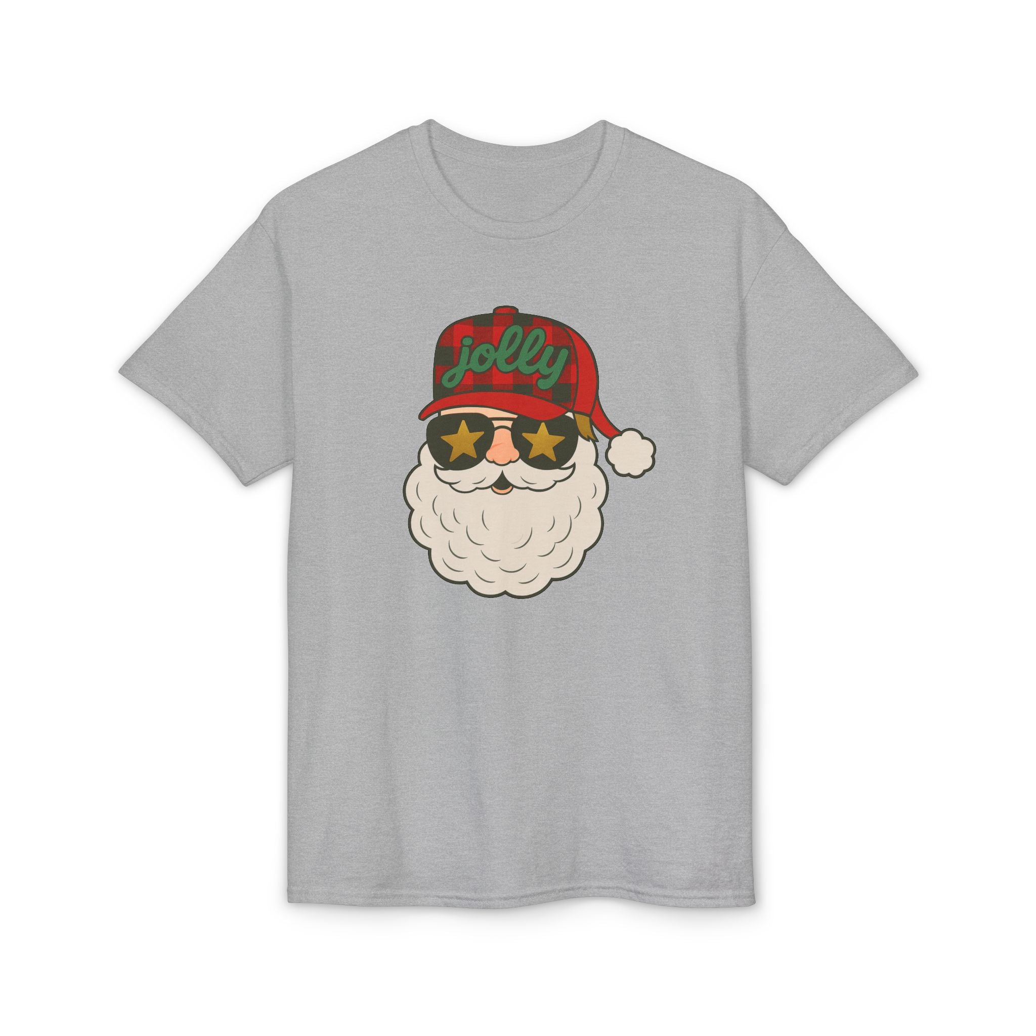 Buffalo Plaid Jolly Santa Gildan unisex T-Shirt